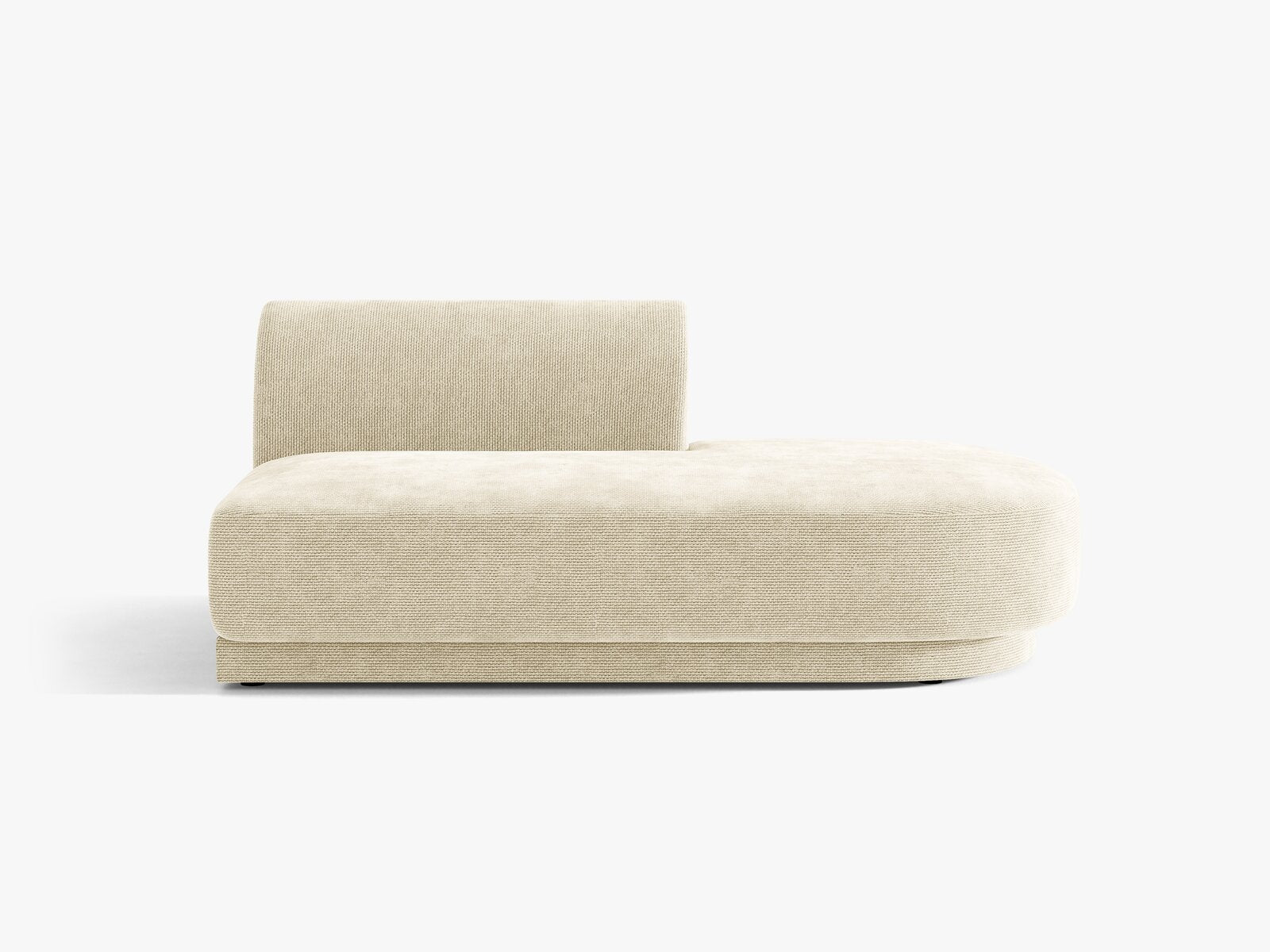 Micadoni 2-Sitzer Sitzmodul offen Miley Rechts Chenille Haga Helles Beige