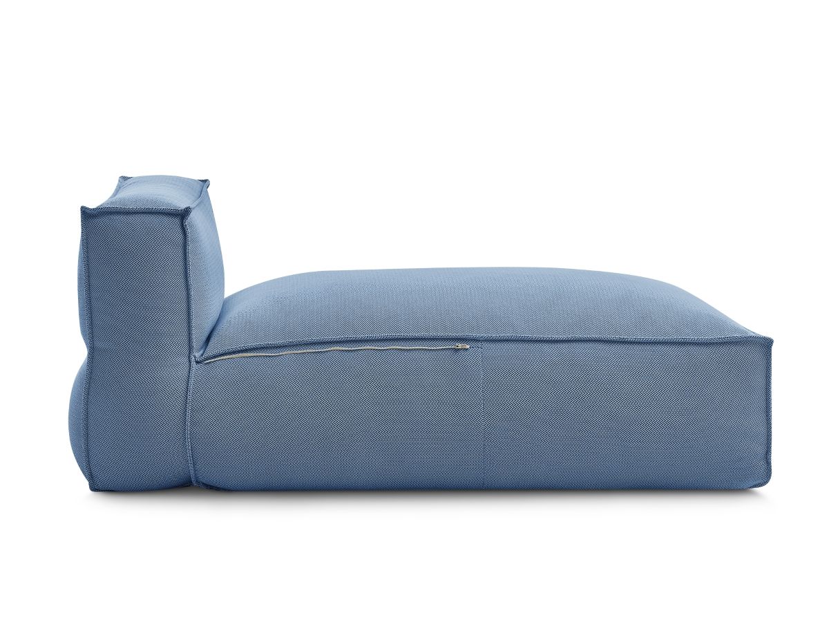 Bobochic Biarritz Méridienne-Modul Melange-Stoff Blau