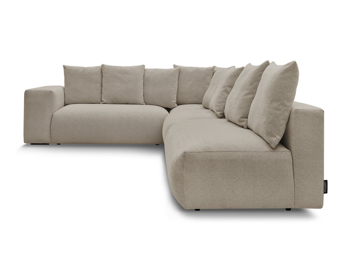 Bobochic Voltaire Ecksofa 322 × 268 cm Melange-Stoff Taupe Ecke links