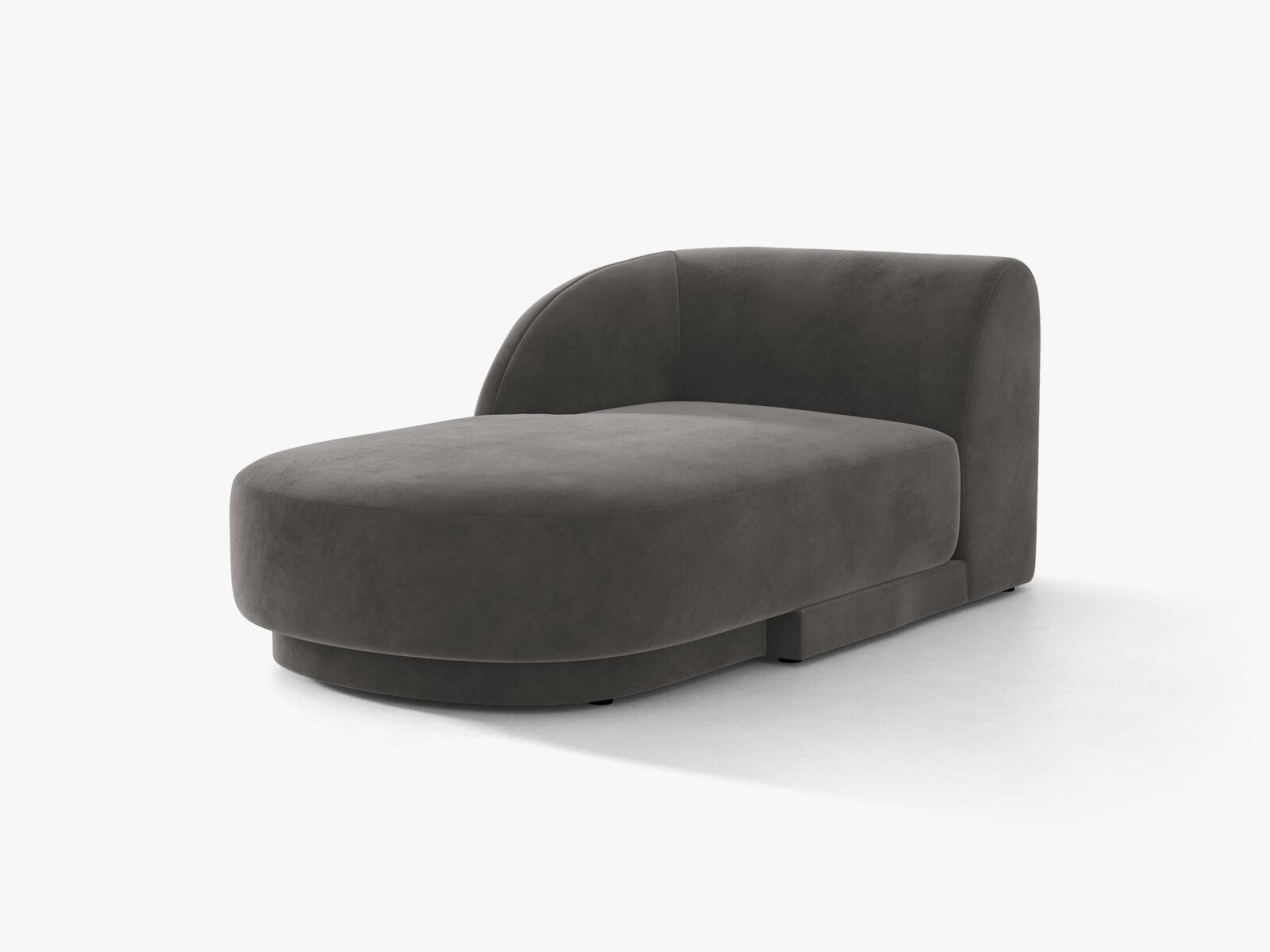 Micadoni Modul Miley 2-Sitzer Samt Venus Grau Links