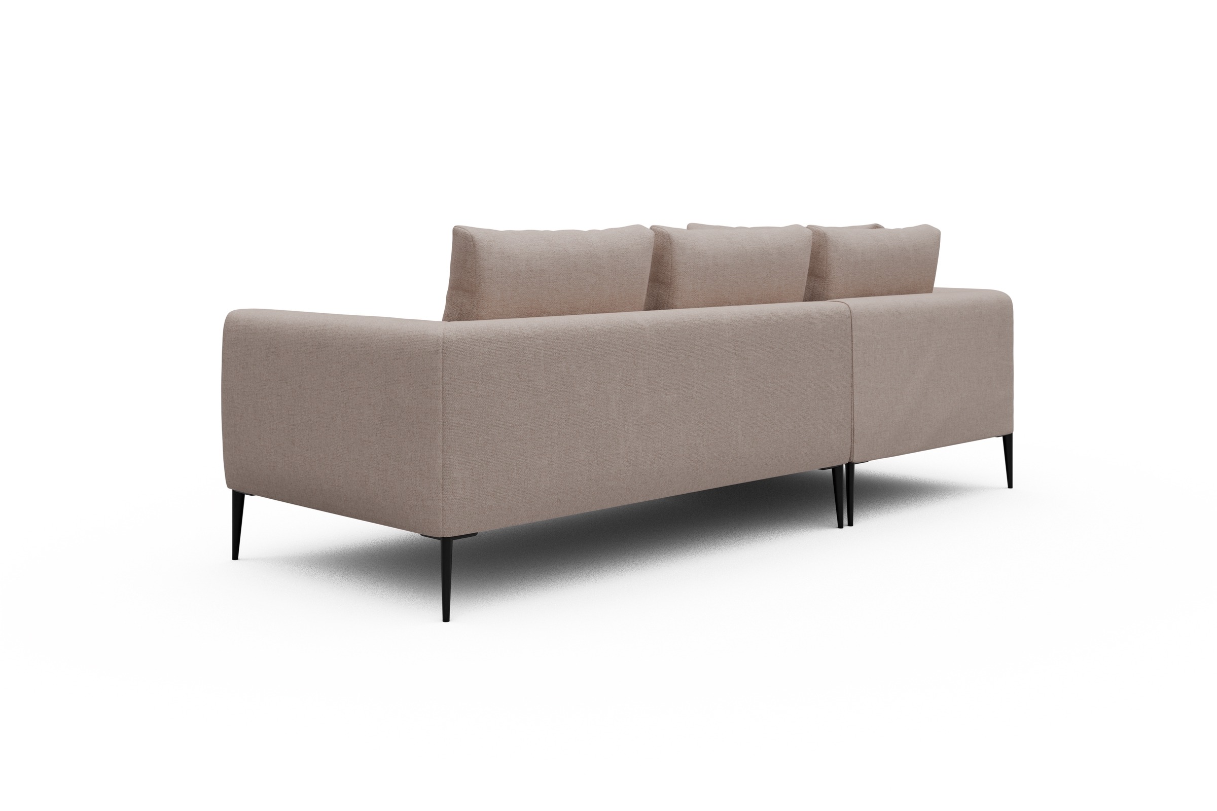Ecksofa Paul Relax-Ecke links mit 2-Sitzer Weda-Sand