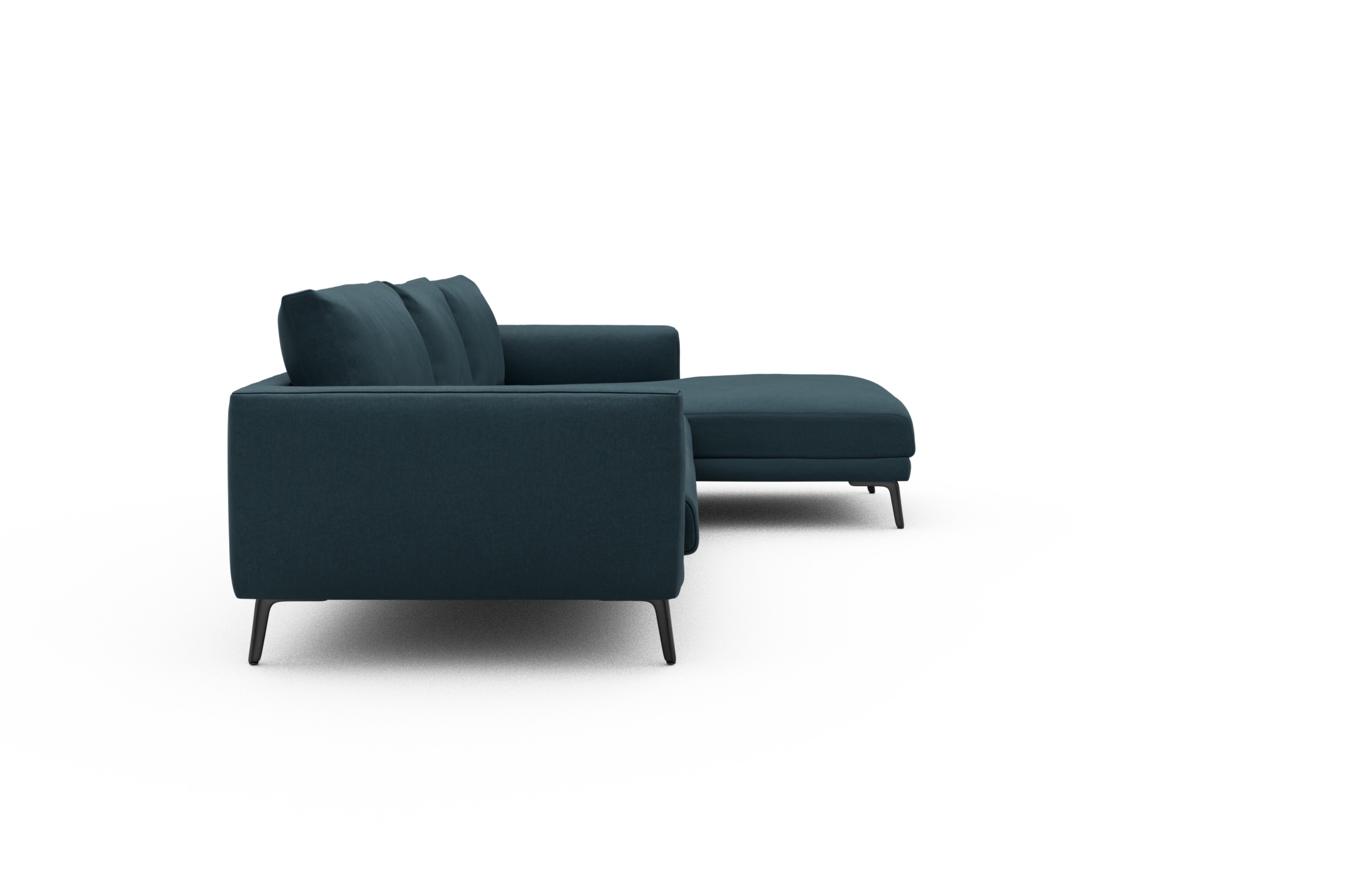 Ecksofa Karl Chaiselongue rechts mit 2,5-Sitzer Satya-Indigo
