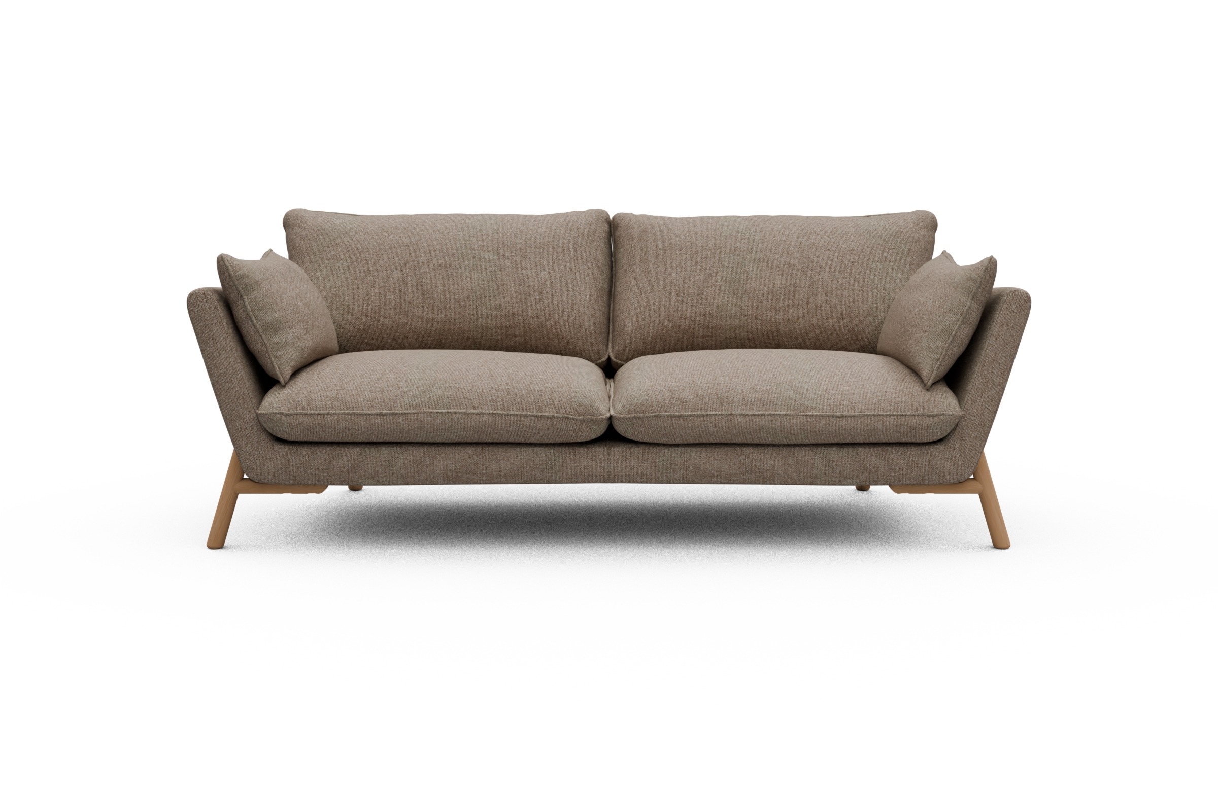 Skandi Home Sofa Emil 3-Sitzer Beinfarbe Eiche Natur Sama-Antelope moebelfaktor
