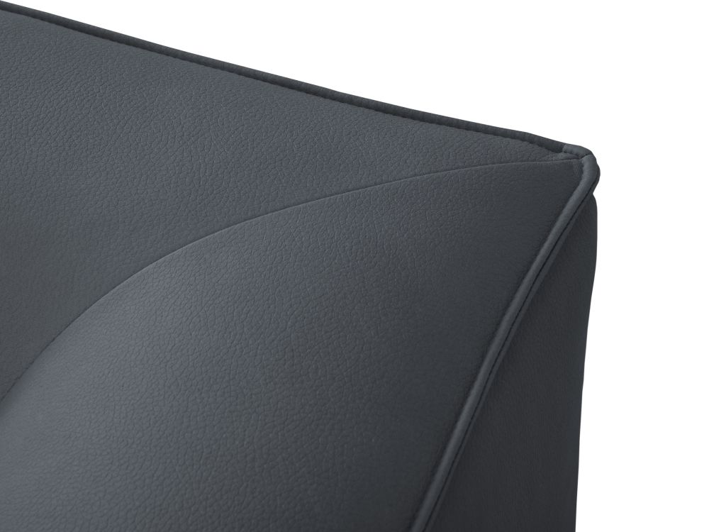 Cosmopolitan Design Ecksofa Siena 4-Sitzer offen Kunstleder Pacifico Dunkelblau Rechts