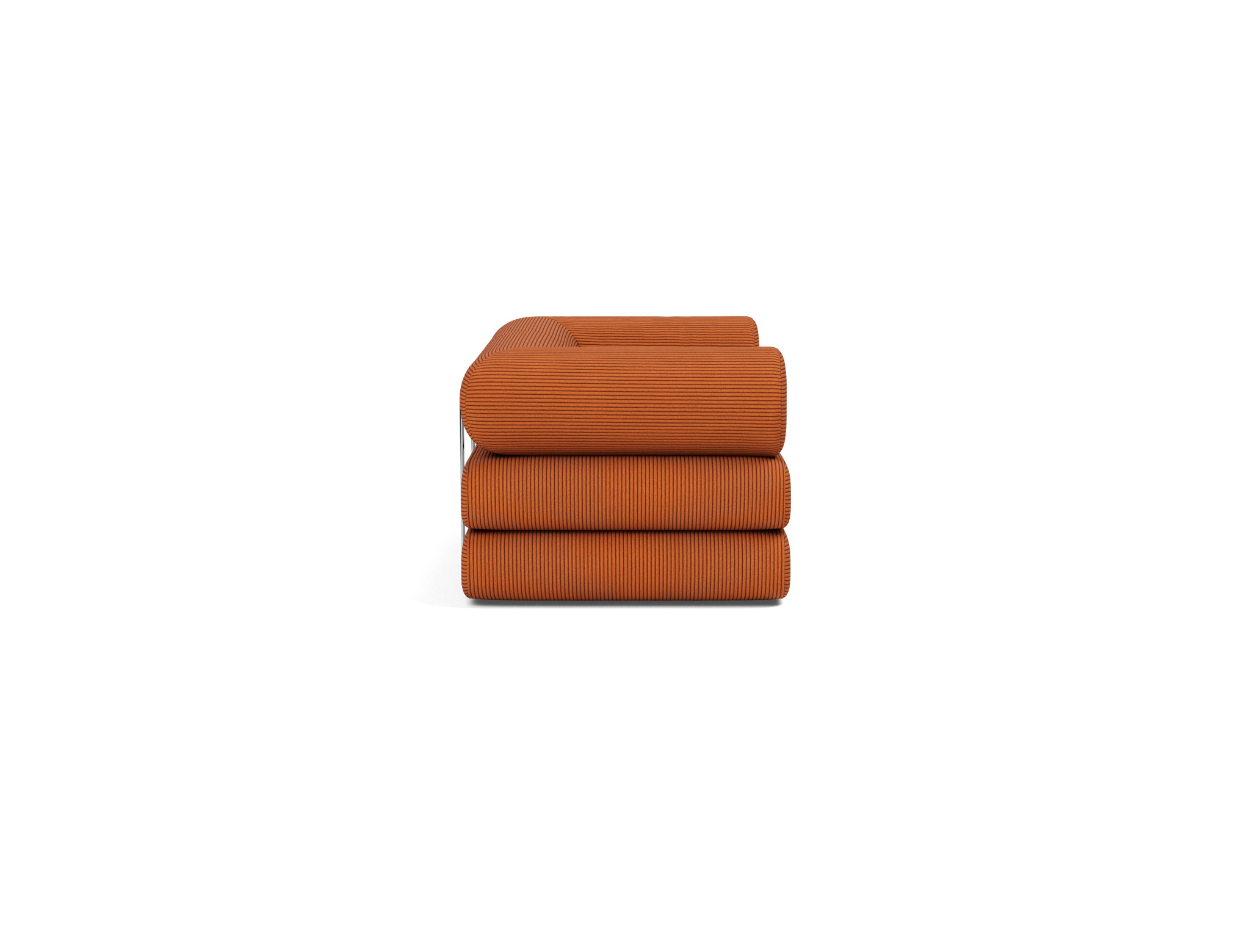 Tagesbett Circlus mit L-förmigen Armlehnen Kord Corduroy 595-Burnt-Orange