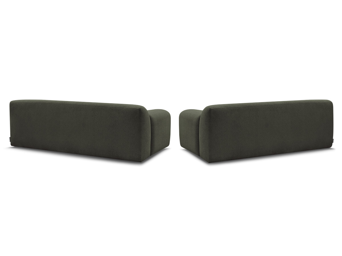 Bobochic Melisse Sofa 5-Sitzer Melange-Stoff Grün