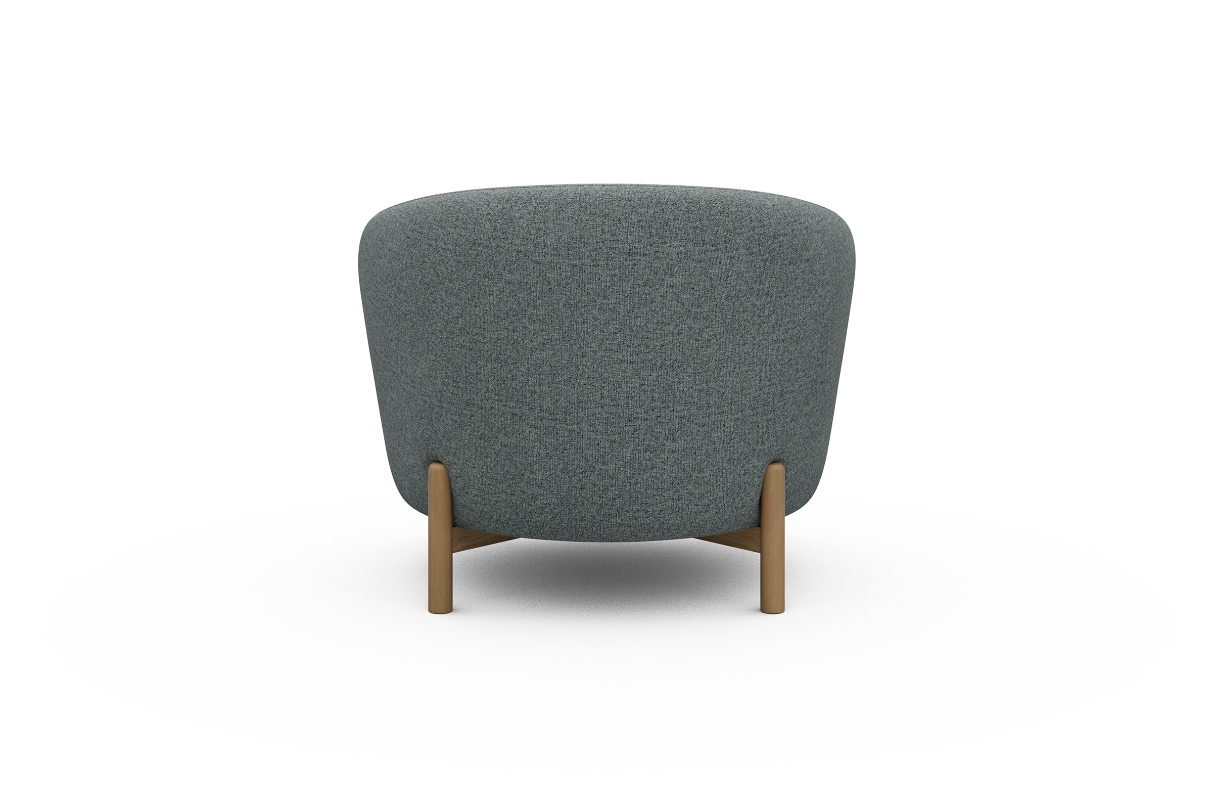 Sessel Ronda Holzbeine Eiche Natur Casone-Light-Mixed-Green