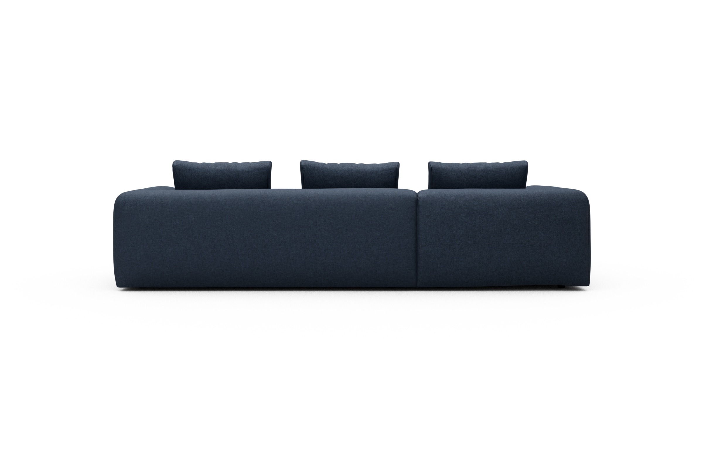 Ecksofa Fred Chaiselongue links mit 2,5-Sitzer Sama-Deep-Blue