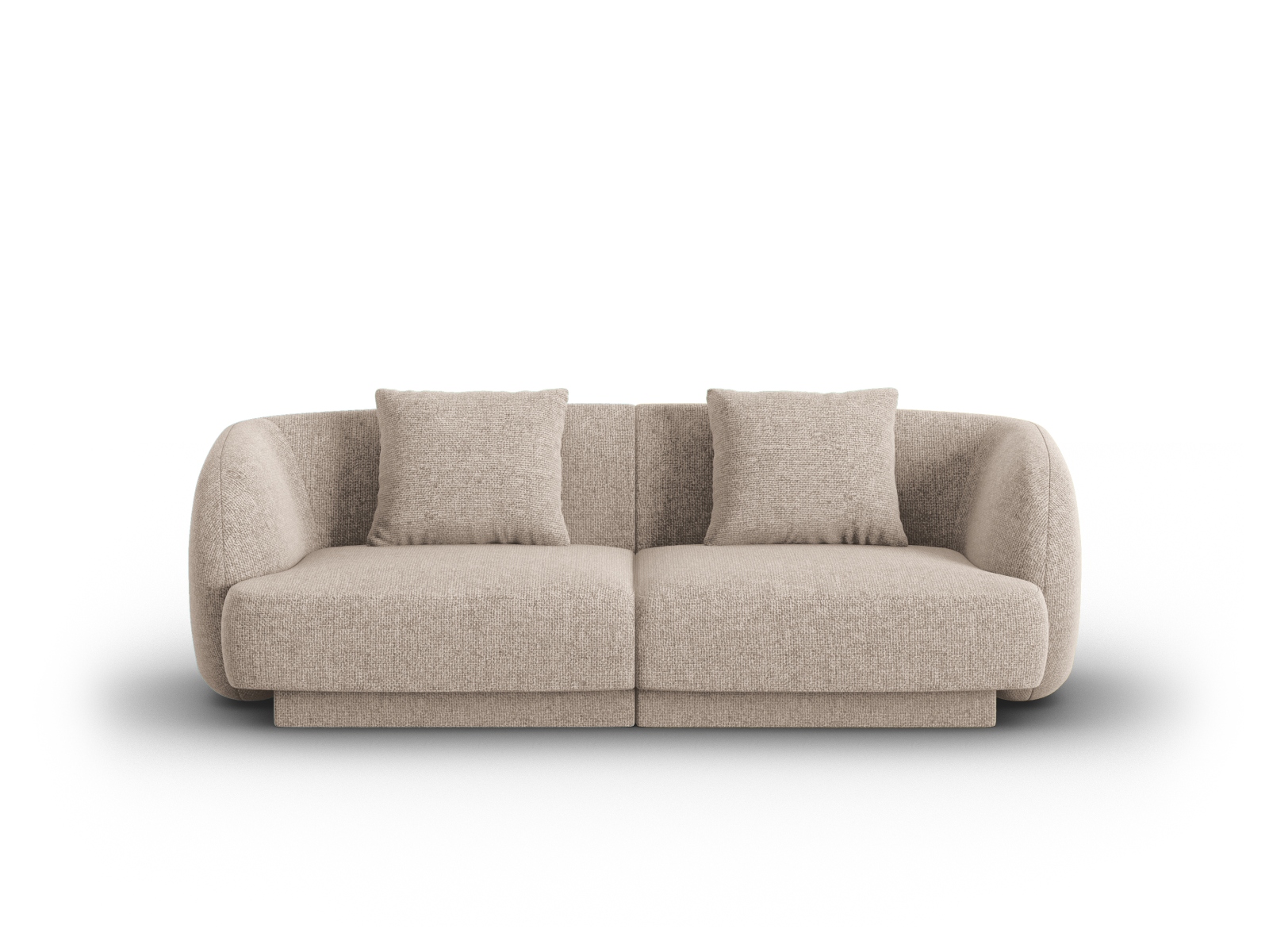 Cosmopolitan Design Sofa Tulum 2-Sitzer Chenille Eden Dunkelbeige