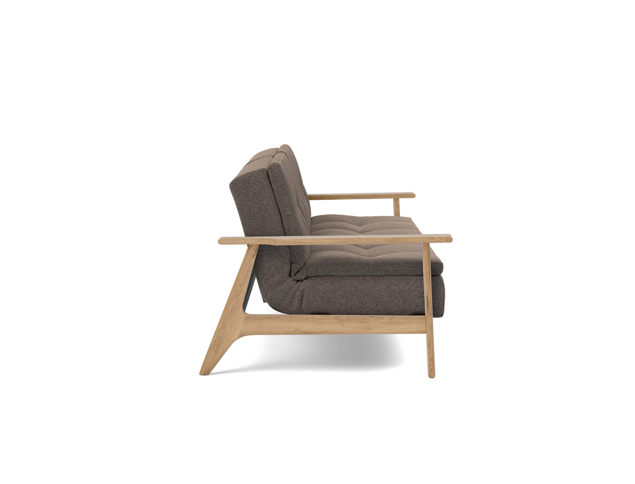 Schlafsofa Dublexo Frej Boucle Skandi 530-Taupe