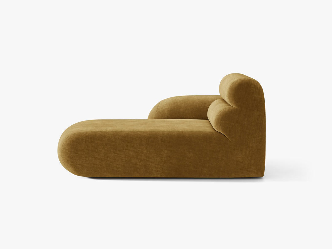 Micadoni Neo Chaiselongue Links Chenille Golden Senf