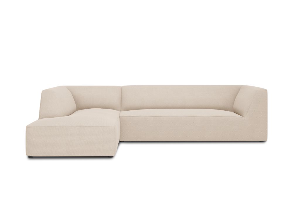Cosmopolitan Design Ecksofa Siena 4-Sitzer Strukturierter Stoff Ottawa Beige Links