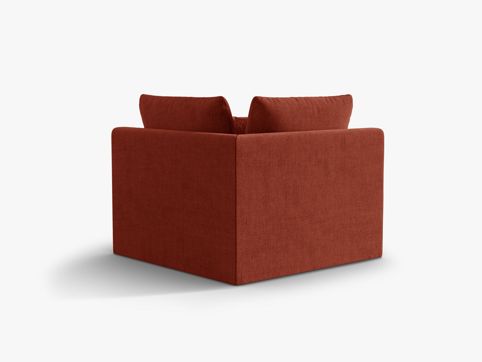 Micadoni Symmetrisches Eckmodul Bloom Strukturierter Stoff Wind Kastanienbraun
