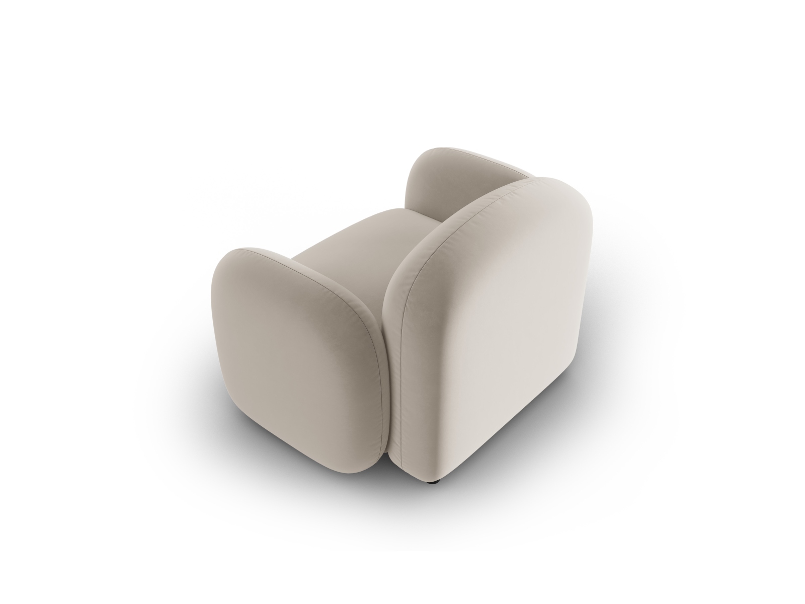Micadoni Sessel Blair Samt Casino Hellbeige