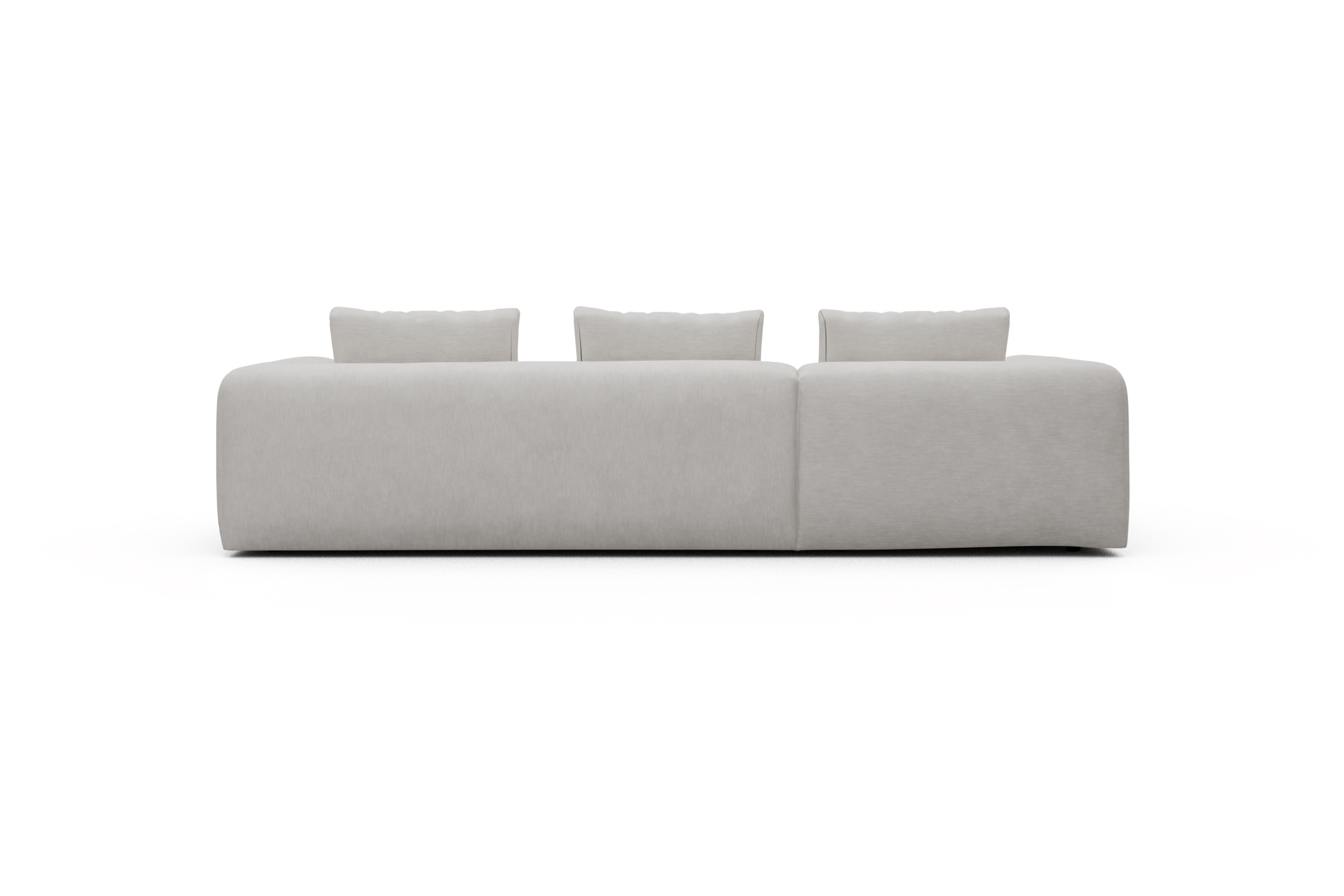 Ecksofa Fred Chaiselongue links mit 2,5-Sitzer Vivus-Dusty-Off-White