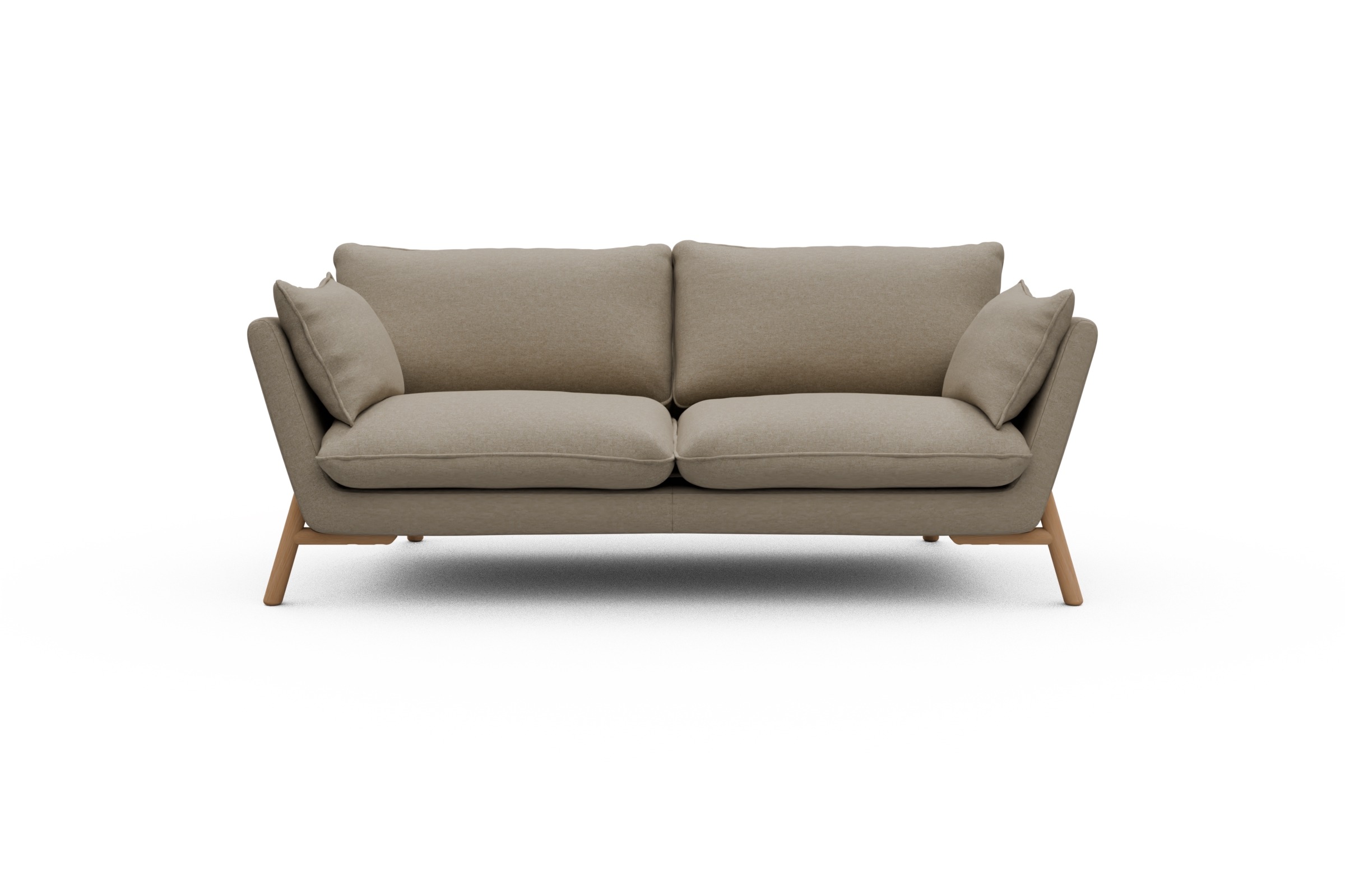 Skandi Home Sofa Emil 2-Sitzer Beinfarbe Eiche Natur Satya-Natural moebelfaktor