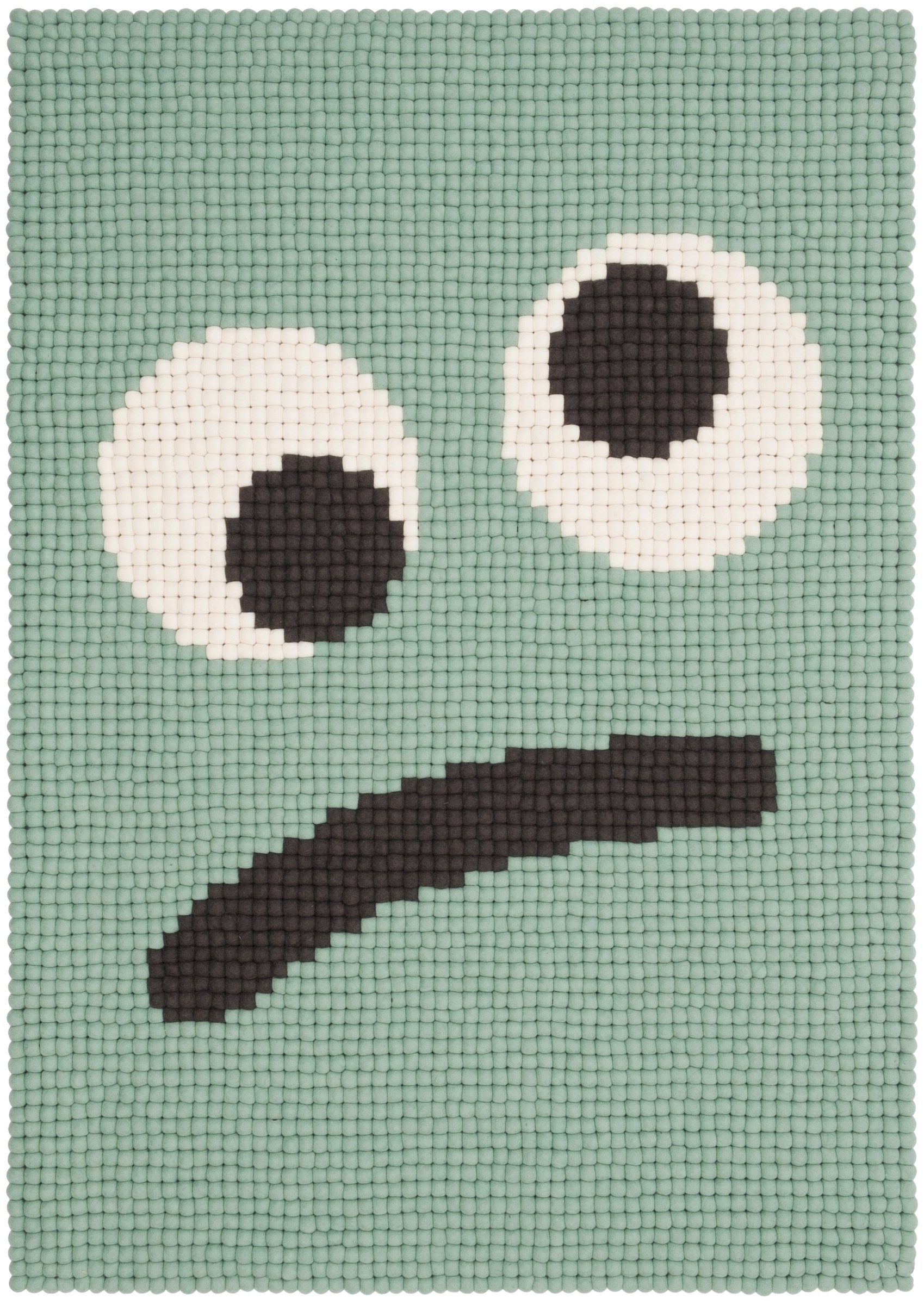 myfelt Heinz Filzkugelteppich Grün