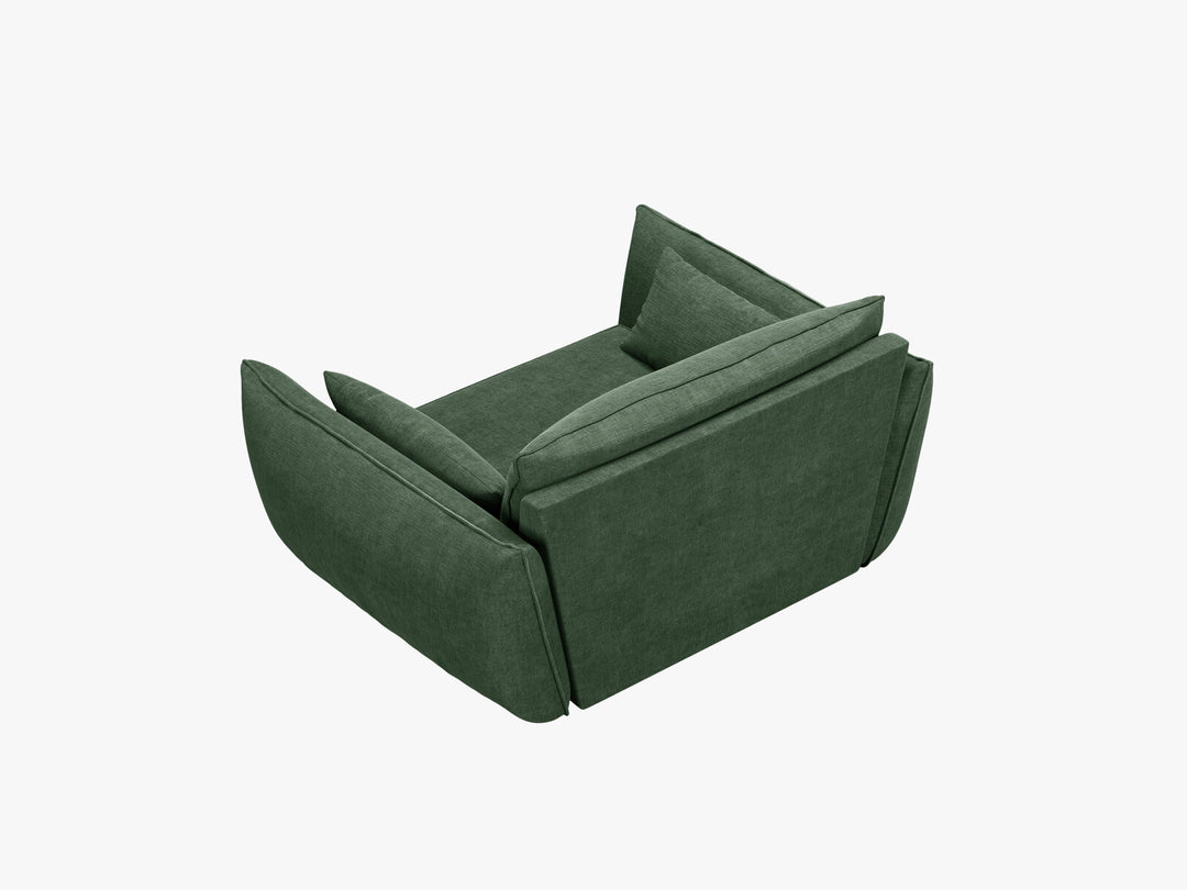 Micadoni Sessel Kaelle 1-Sitzer Chenille Over The Horizon Flaschengrün