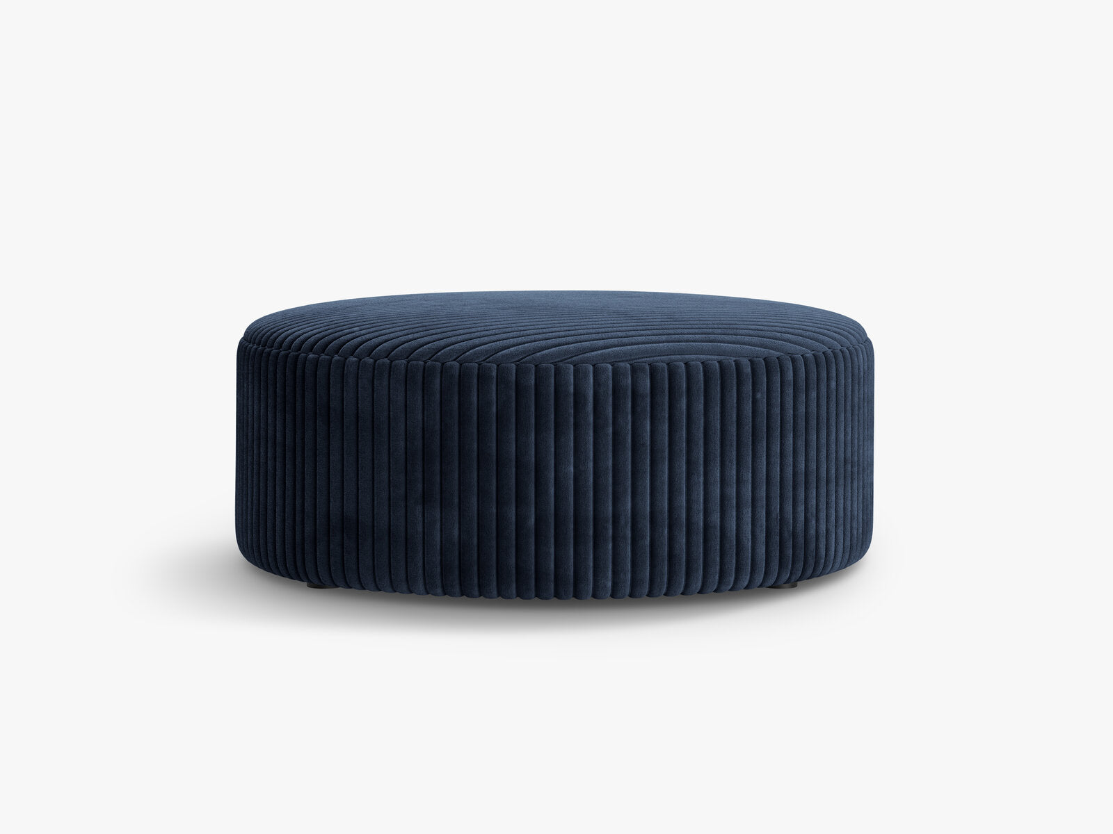 Micadoni Pouf Dia 90cm Kord Tilia Marineblau