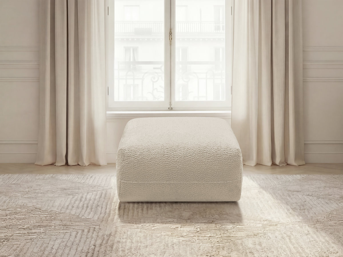 Bobochic Anda Pouf Chenille Beige