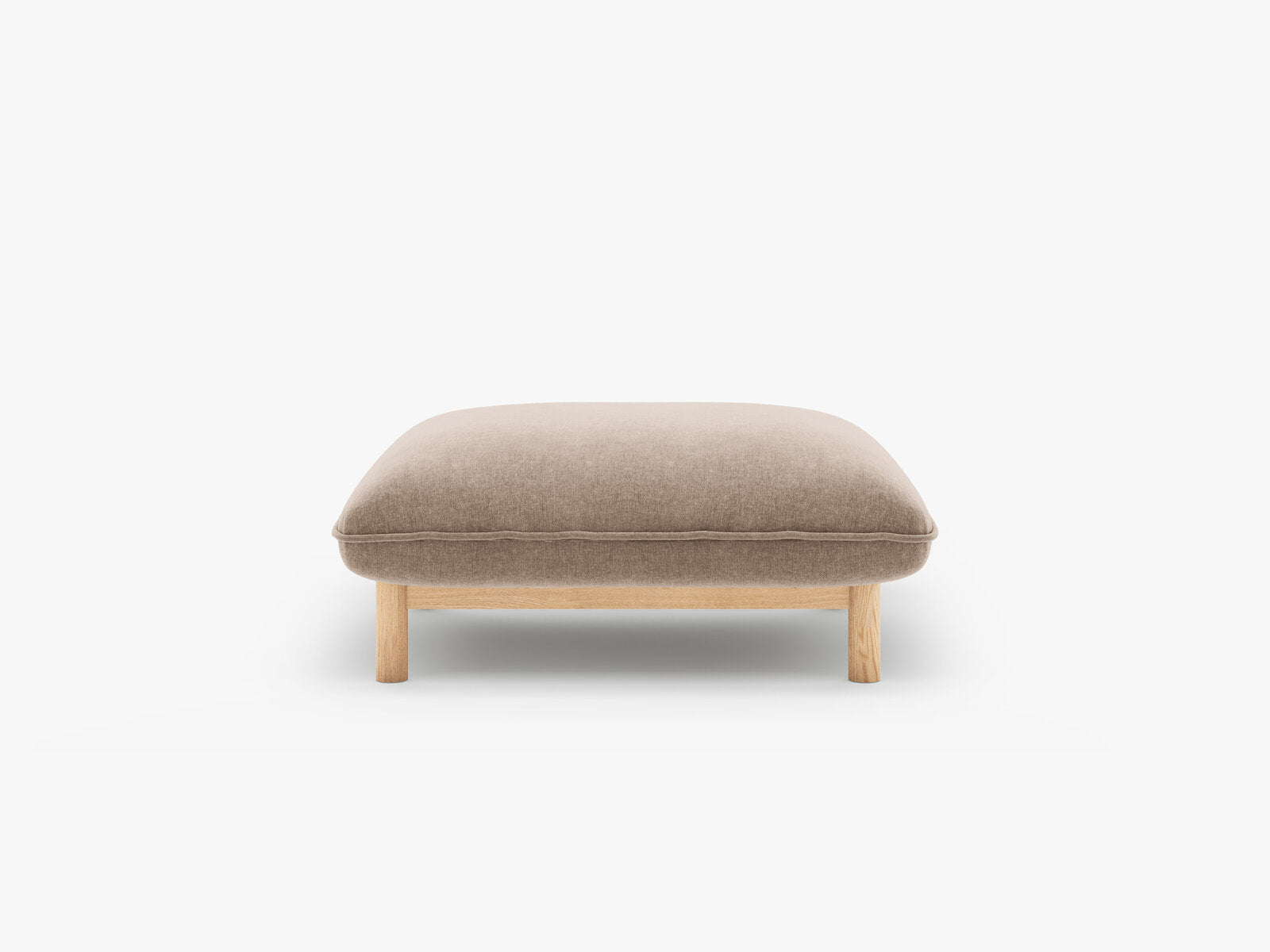 Micadoni Ada Pouf klein Strukturierter Stoff Wind Sand