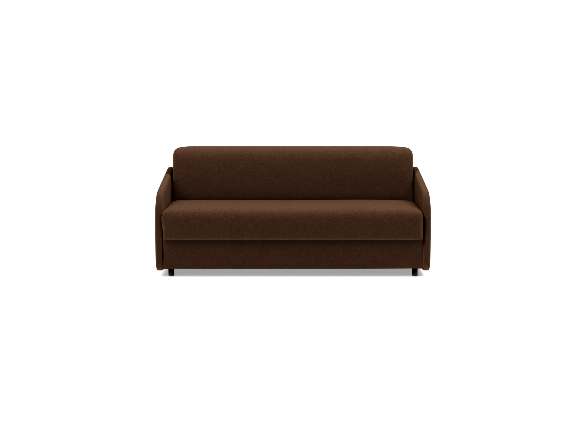 Schlafsofa Eivor mit Memory-Matratze 140 Strukturierter Stoff Taura 359-Cappuccino