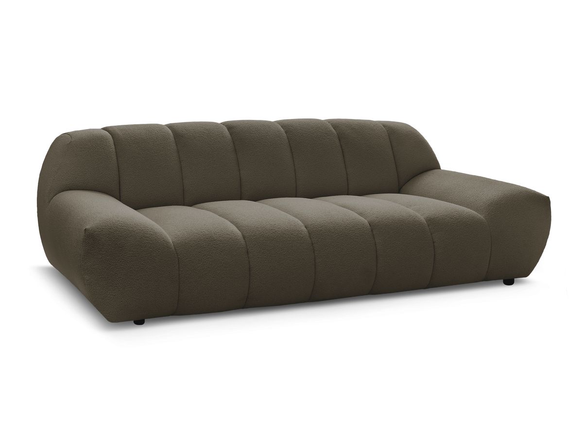 Bobochic Hayden Sofa 2-Sitzer Bouclé-Stoff Braun