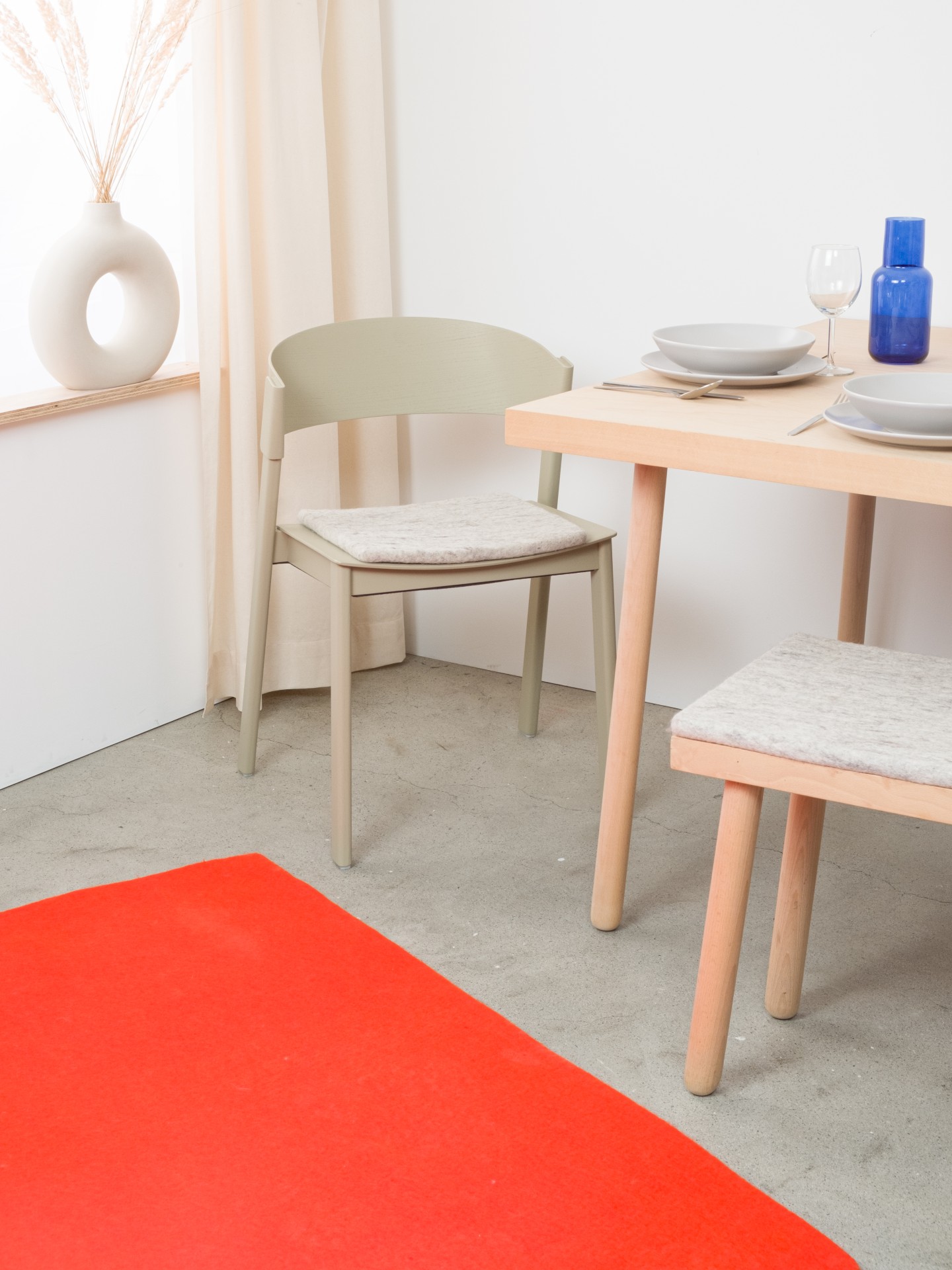 myfelt Bela - Flache Sitzauflage quadratisch