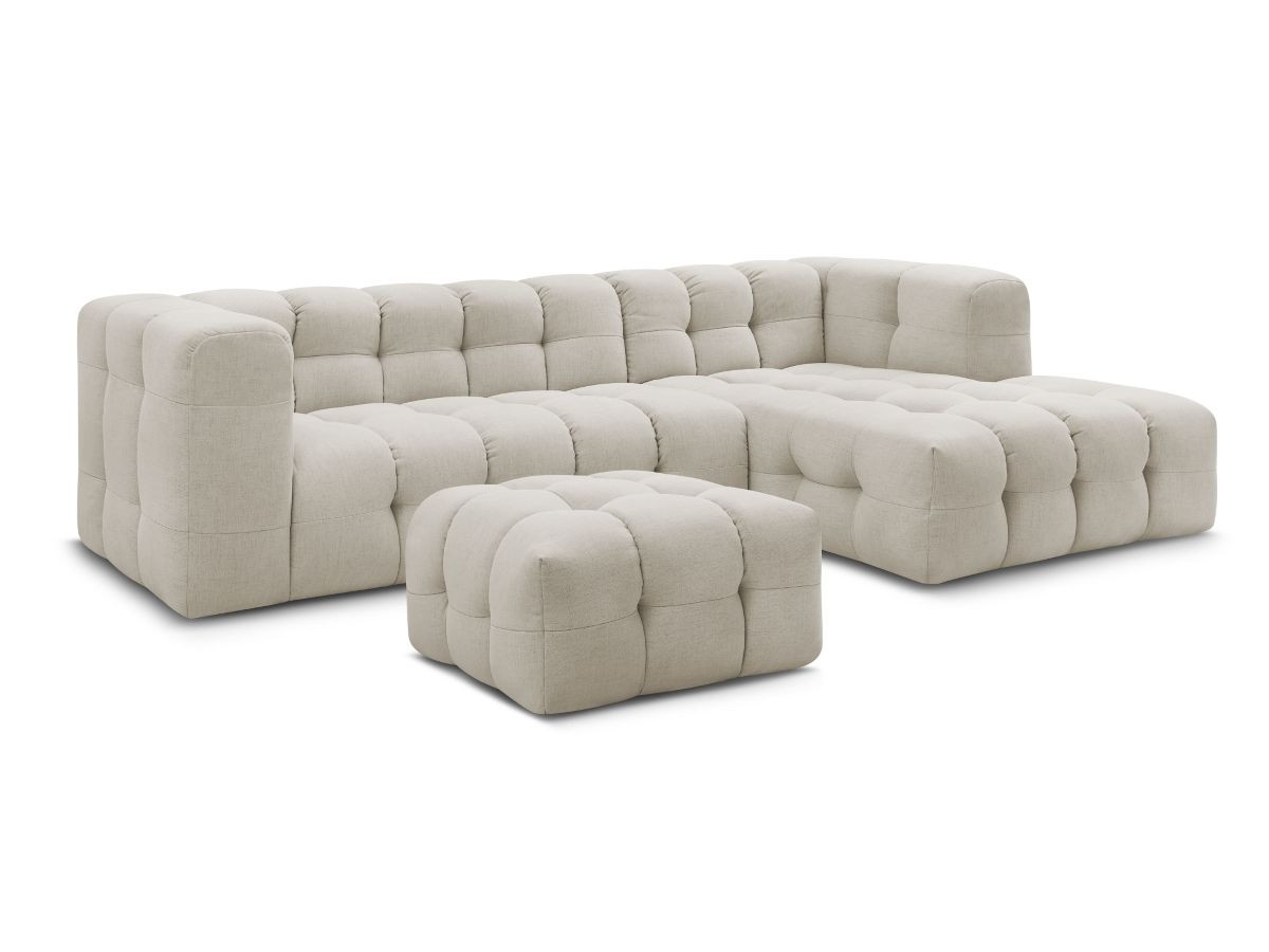 Bobochic Cloud Ecksofa mit Pouf 288 × 184 cm