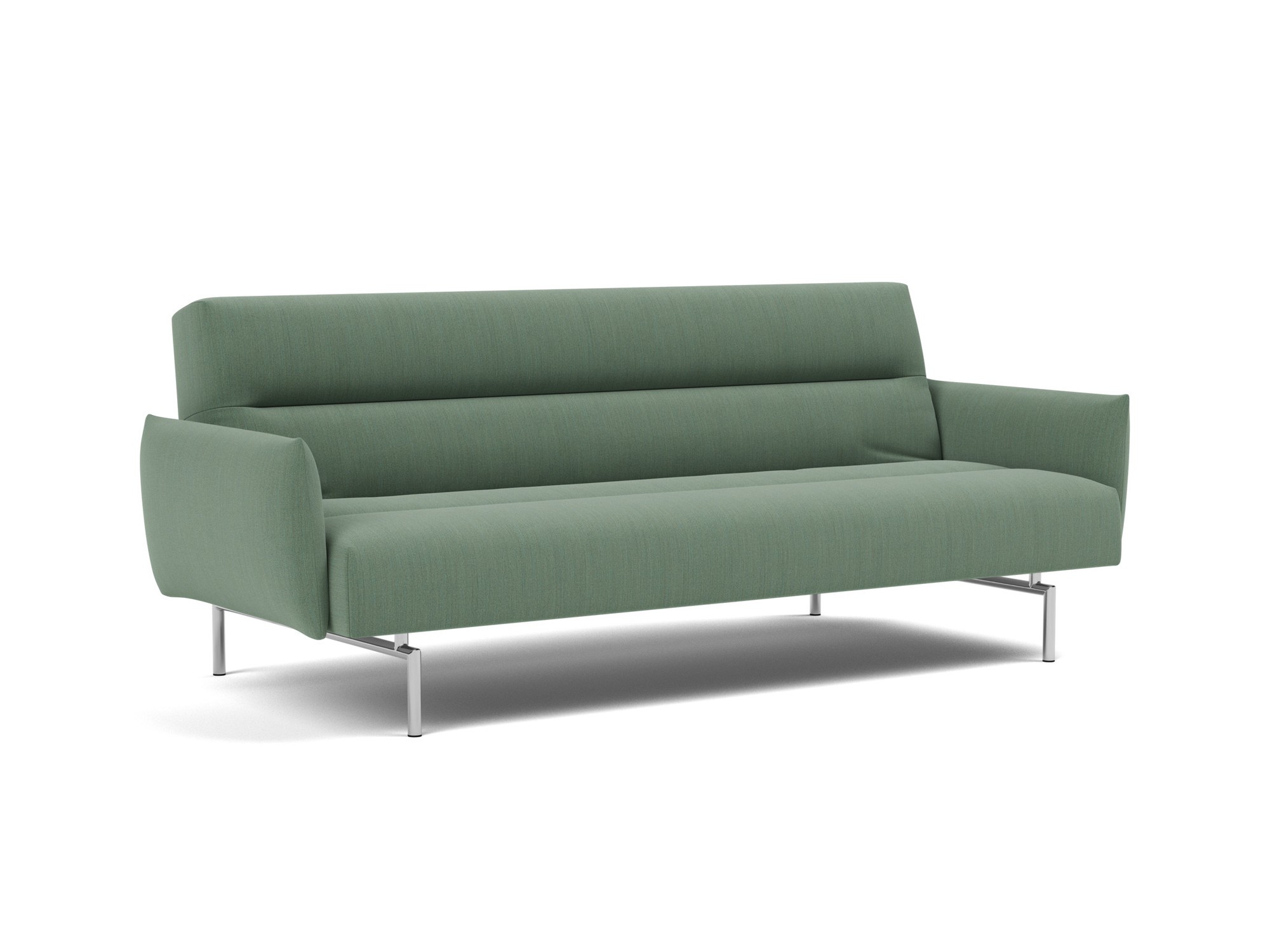 Schlafsofa Jillis mit Armlehnen Flachgewebe Elegance 518-Green