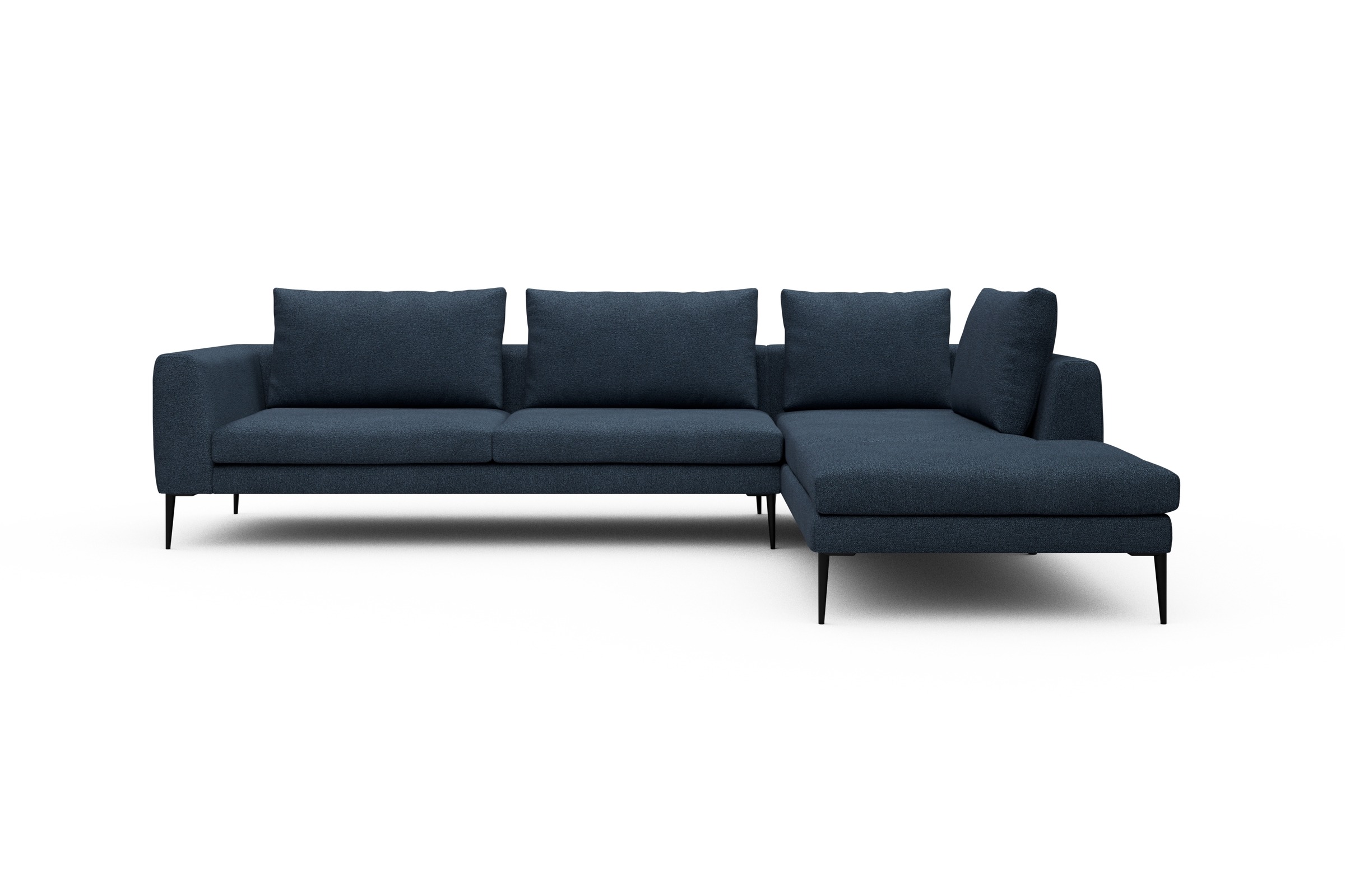 Skandi Home Ecksofa Paul Relax-Ecke links mit 3-Sitzer Boucle-Blue moebelfaktor