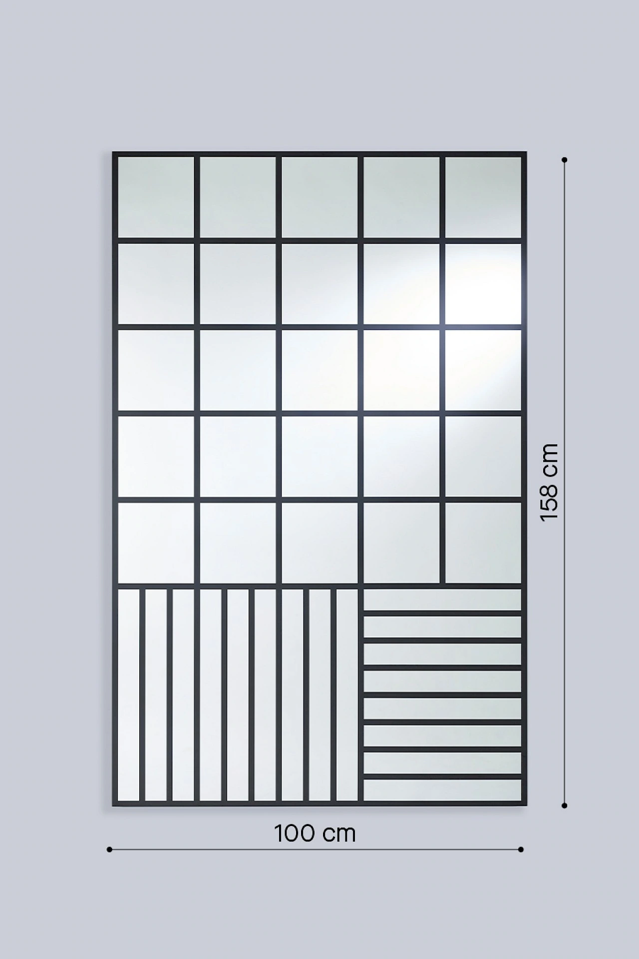 deKnudt Grid Black – Maßzeichnung 5