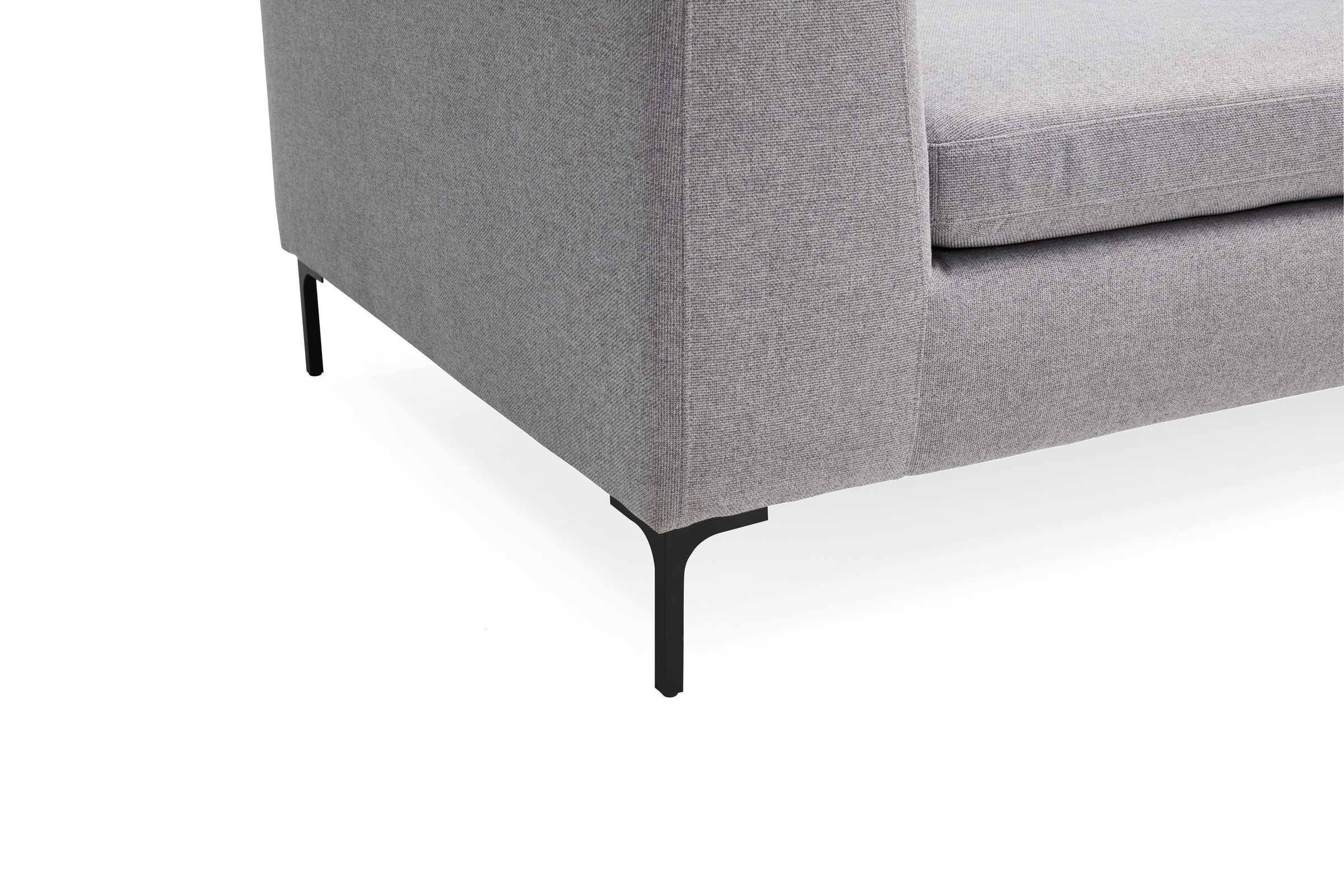 Sofa Theo 2,5-Sitzer Strukturierter Stoff Sama 336-Grey