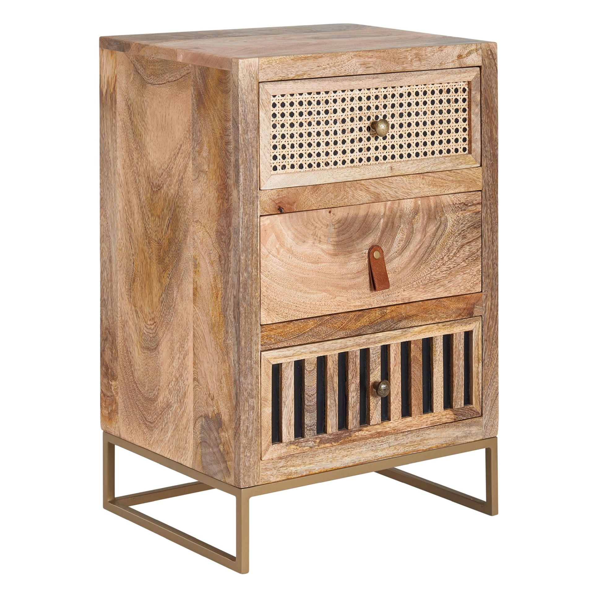 Nachttisch Hofsnes Mango Massivholz 40 × 30 × 60 cm