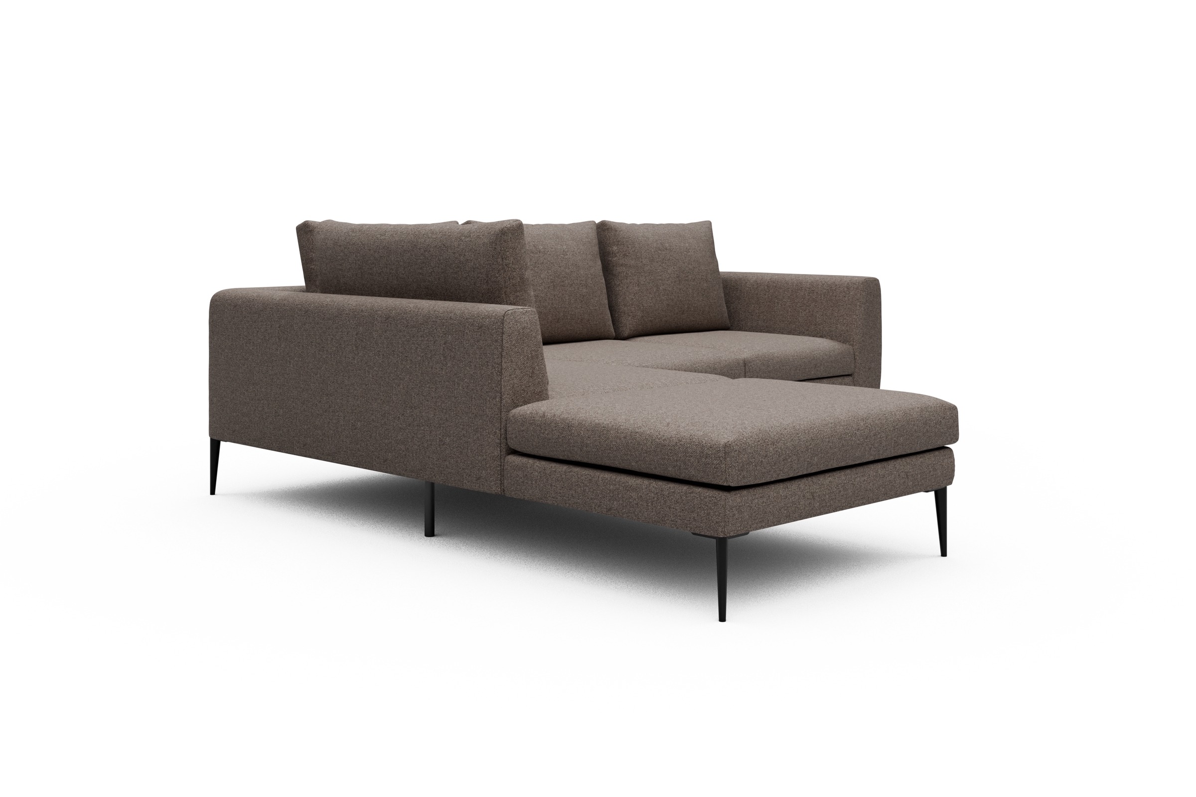 Ecksofa Paul Relax-Ecke links mit 2-Sitzer Sama-Stone