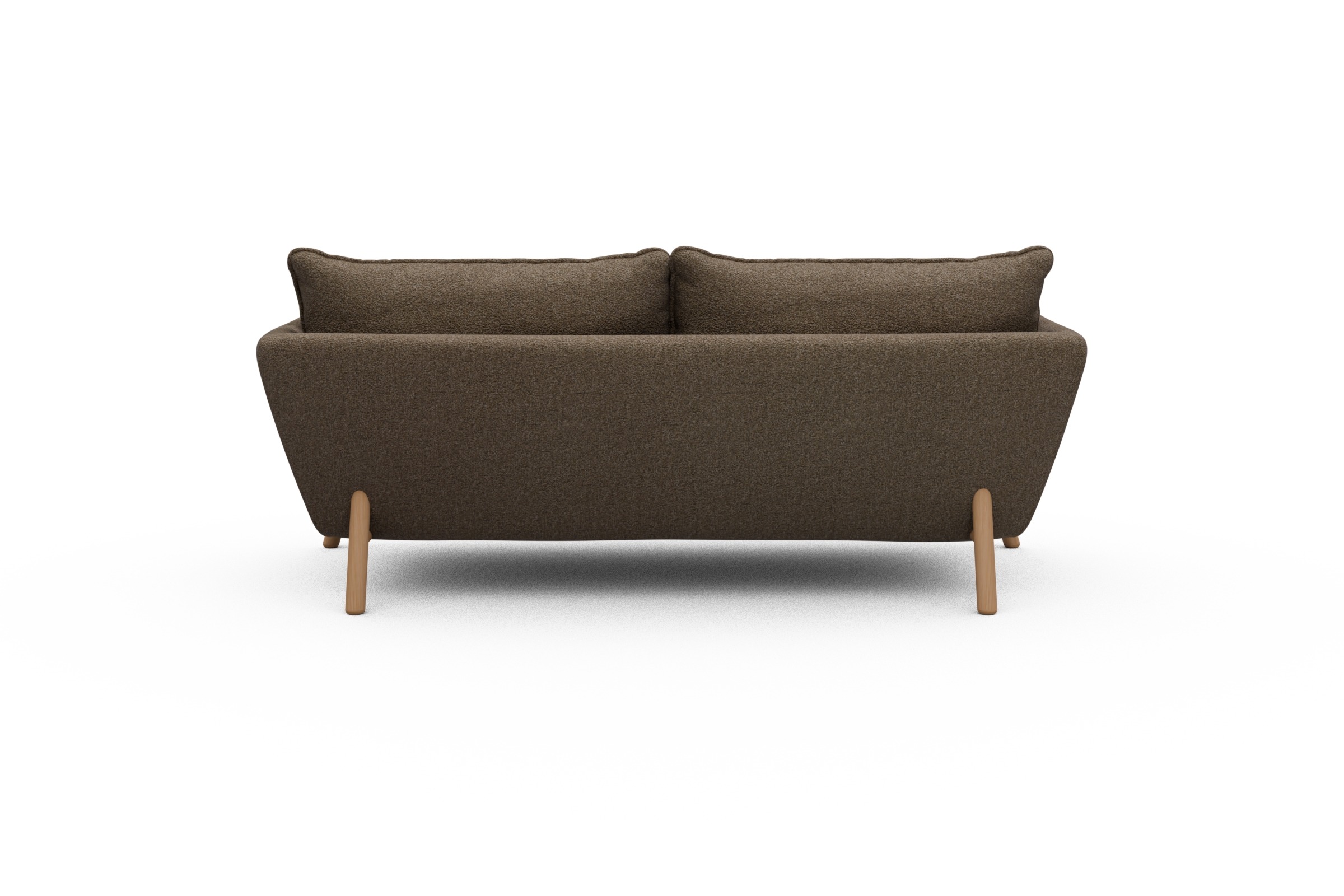 Sofa Emil PREMIUM 2-Sitzer Beinfarbe Eiche Natur Aivi-Khaki-Brown