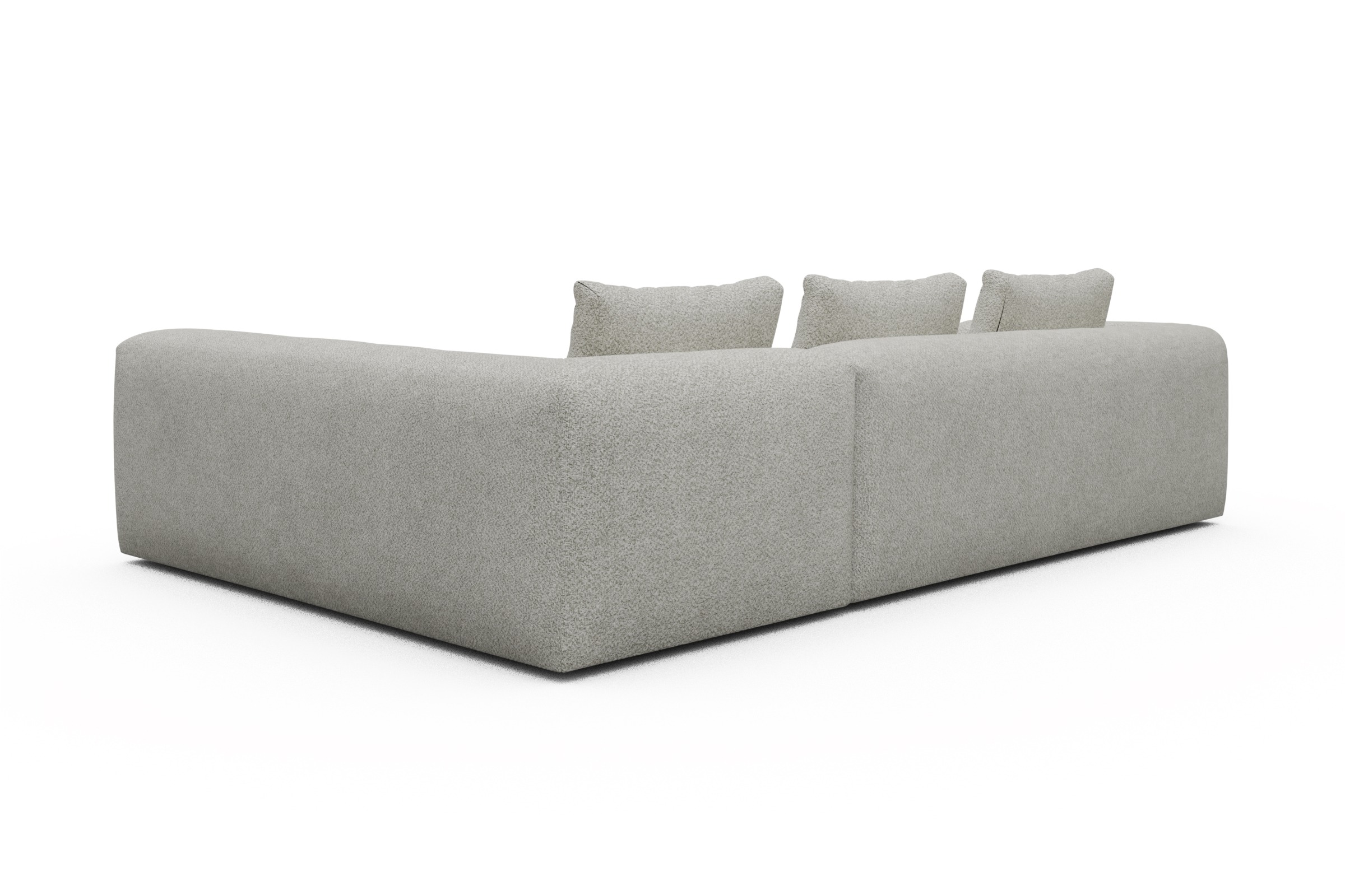 Ecksofa Fred 2x 2,5-Sitzer rechts offen Vanora-Warm-Sand