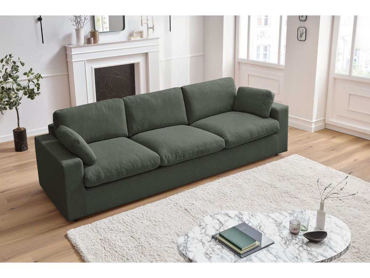 Bobochic Belair Sofa 4-Sitzer Stoff Grün