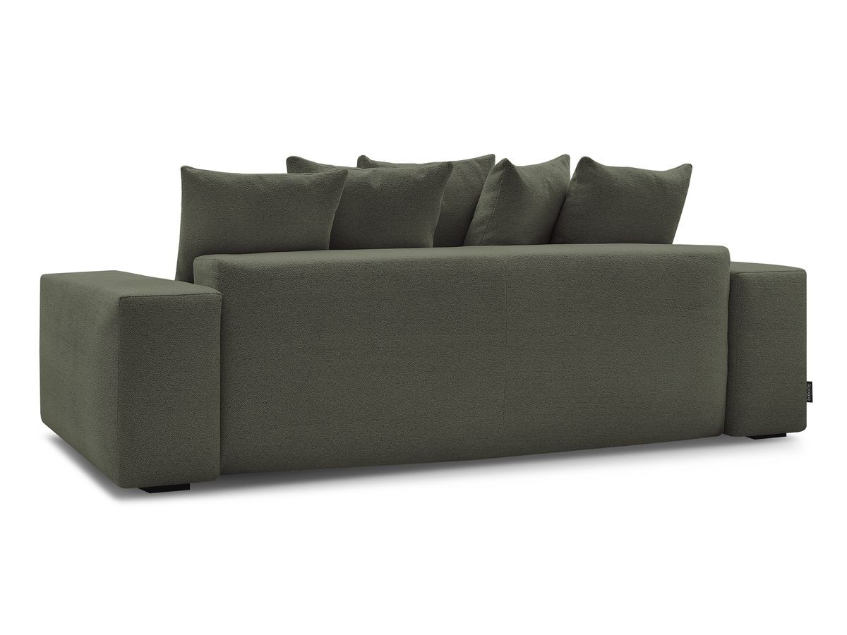 Bobochic Voltaire Sofa 3-Sitzer 280 × 124 cm Melange-Stoff Grün