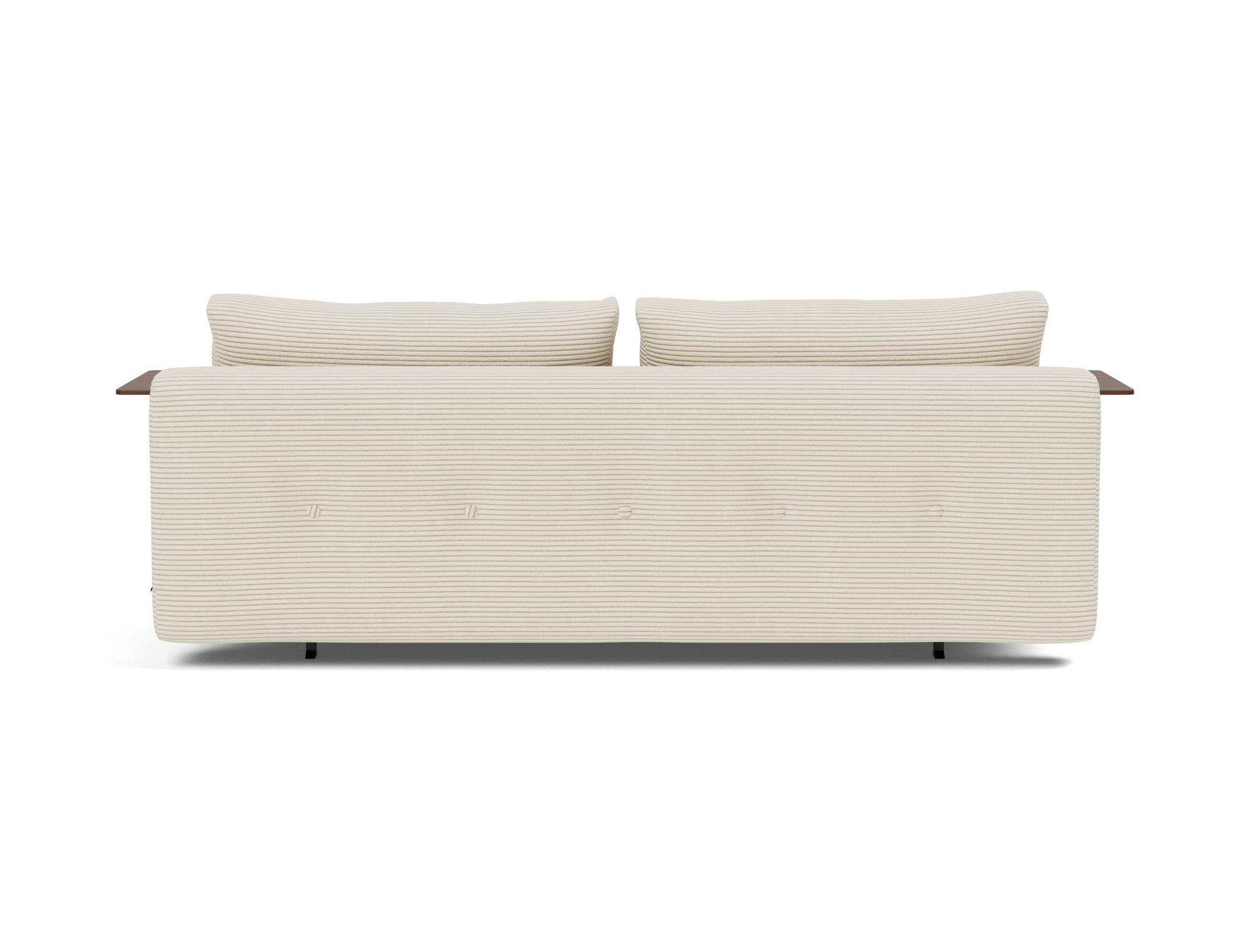 Schlafsofa Recast mit Armlehnen Kord Corduroy 594-Ivory