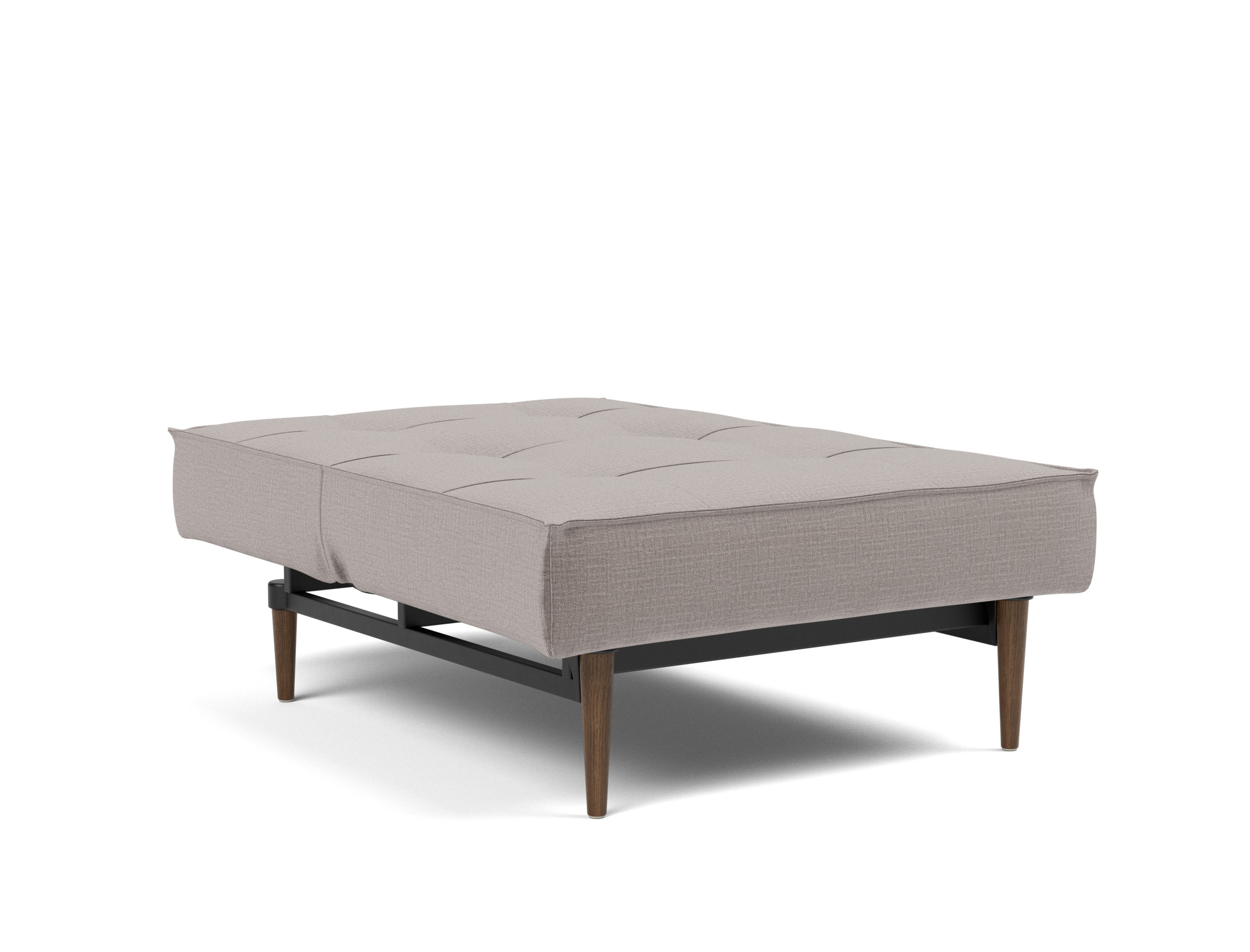 Sessel Splitback Chenille Esina 418-Truffle Beine Styletto Eiche dunkel
