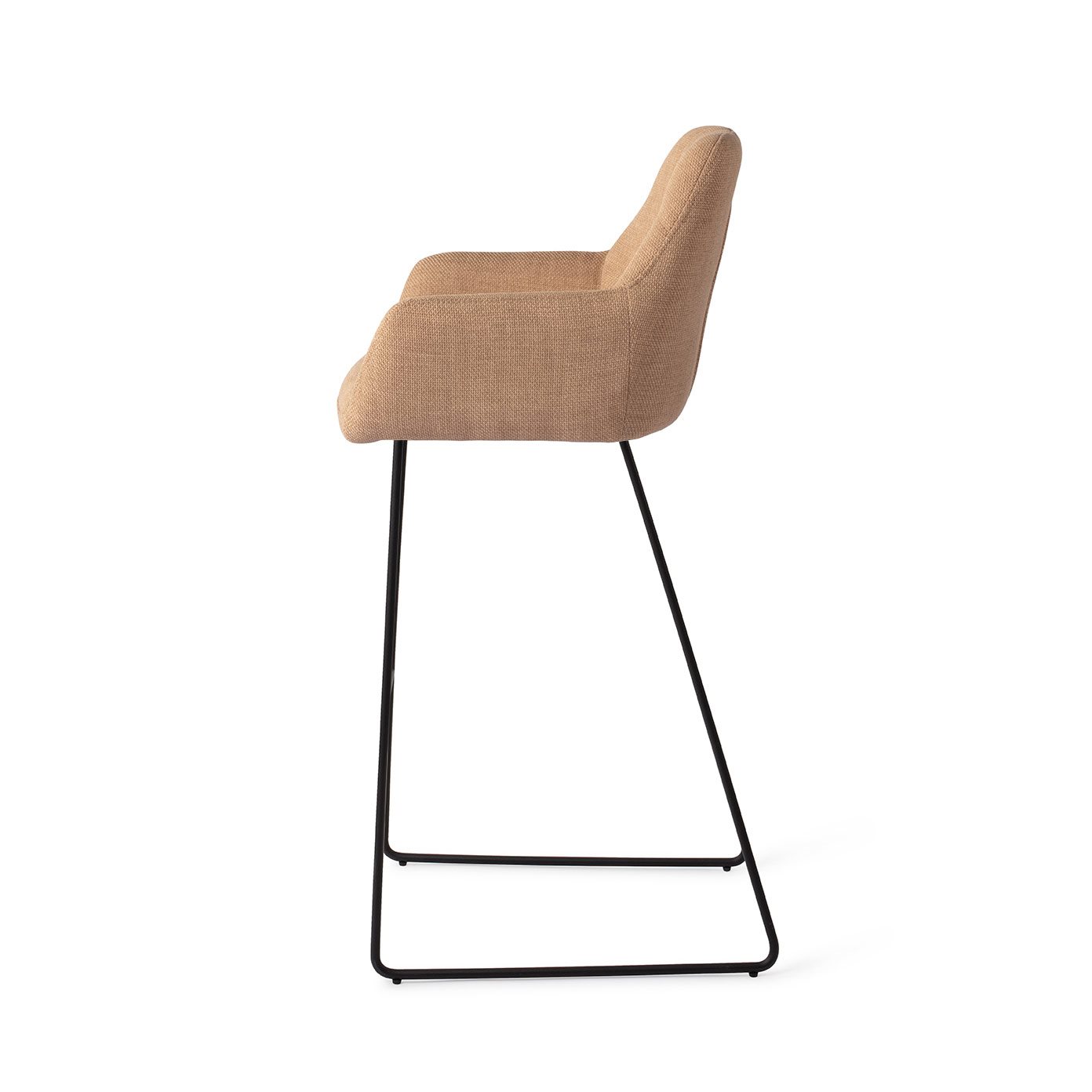 Jesper Home Barhocker Noto Toasted-Toffee Slide Schwarz Tresenhöhe (65cm)