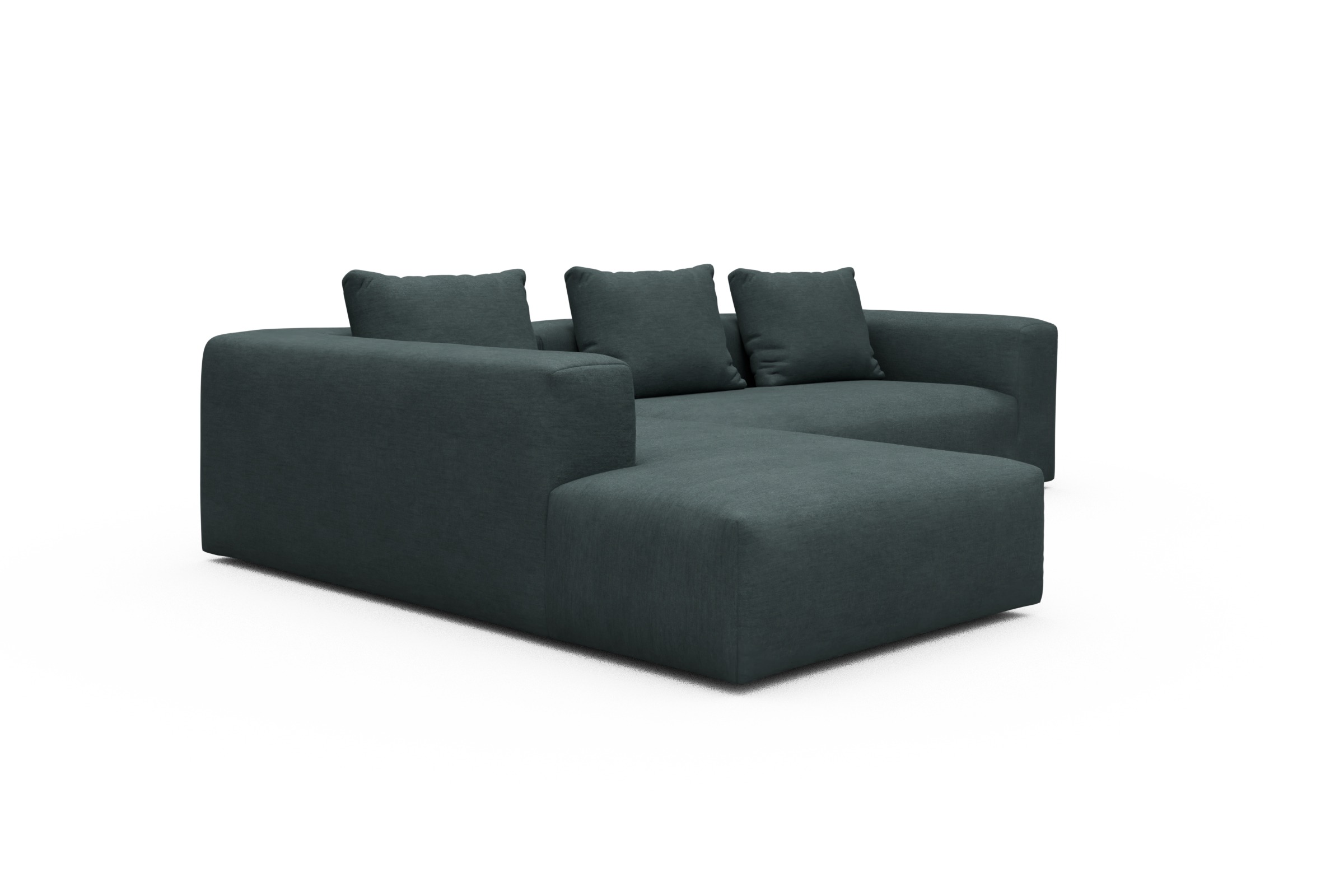 Ecksofa Fred Relax-Ecke links mit 2,5-Sitzer Vivus-Blue