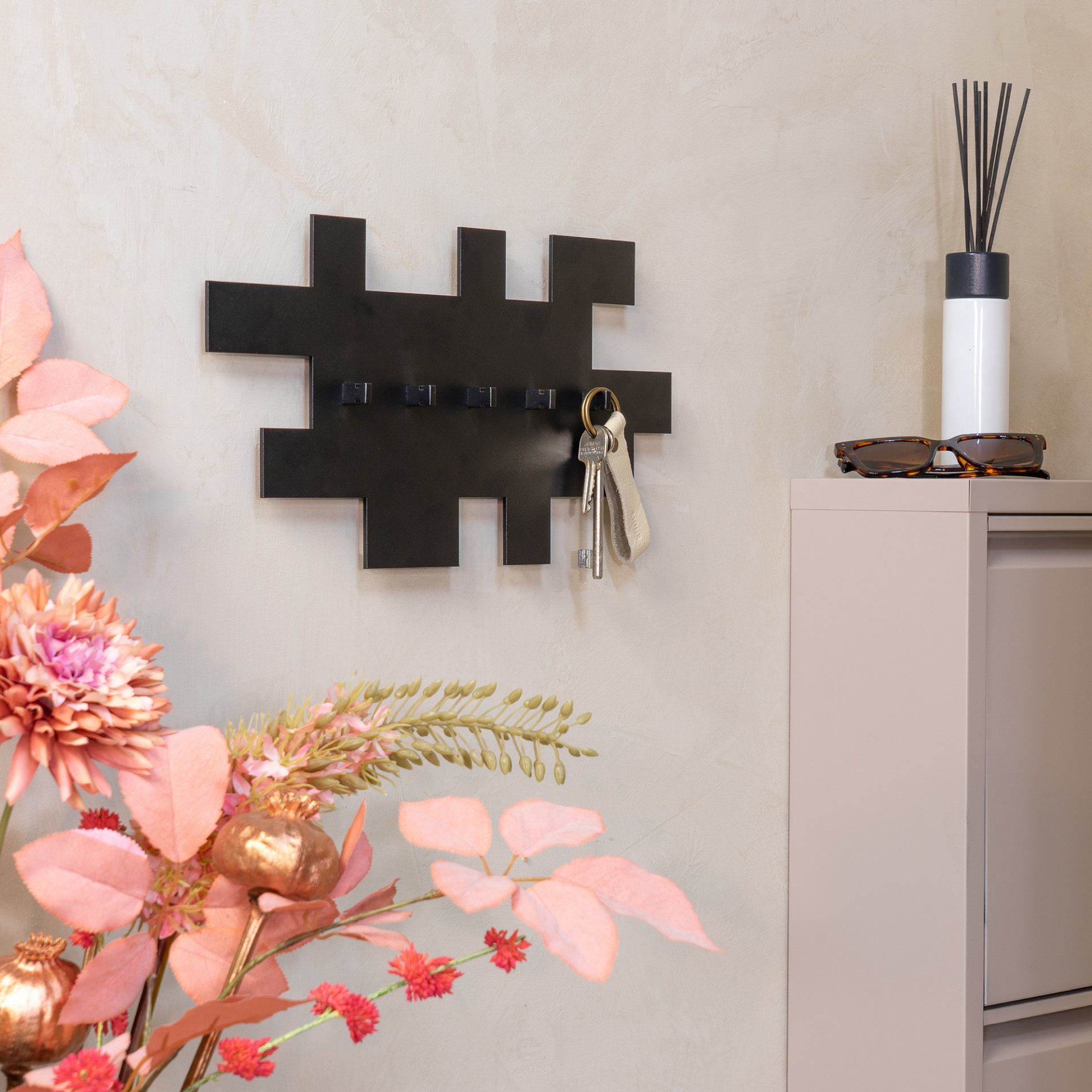 Spinder Design Garderobe Tetromino Schwarz