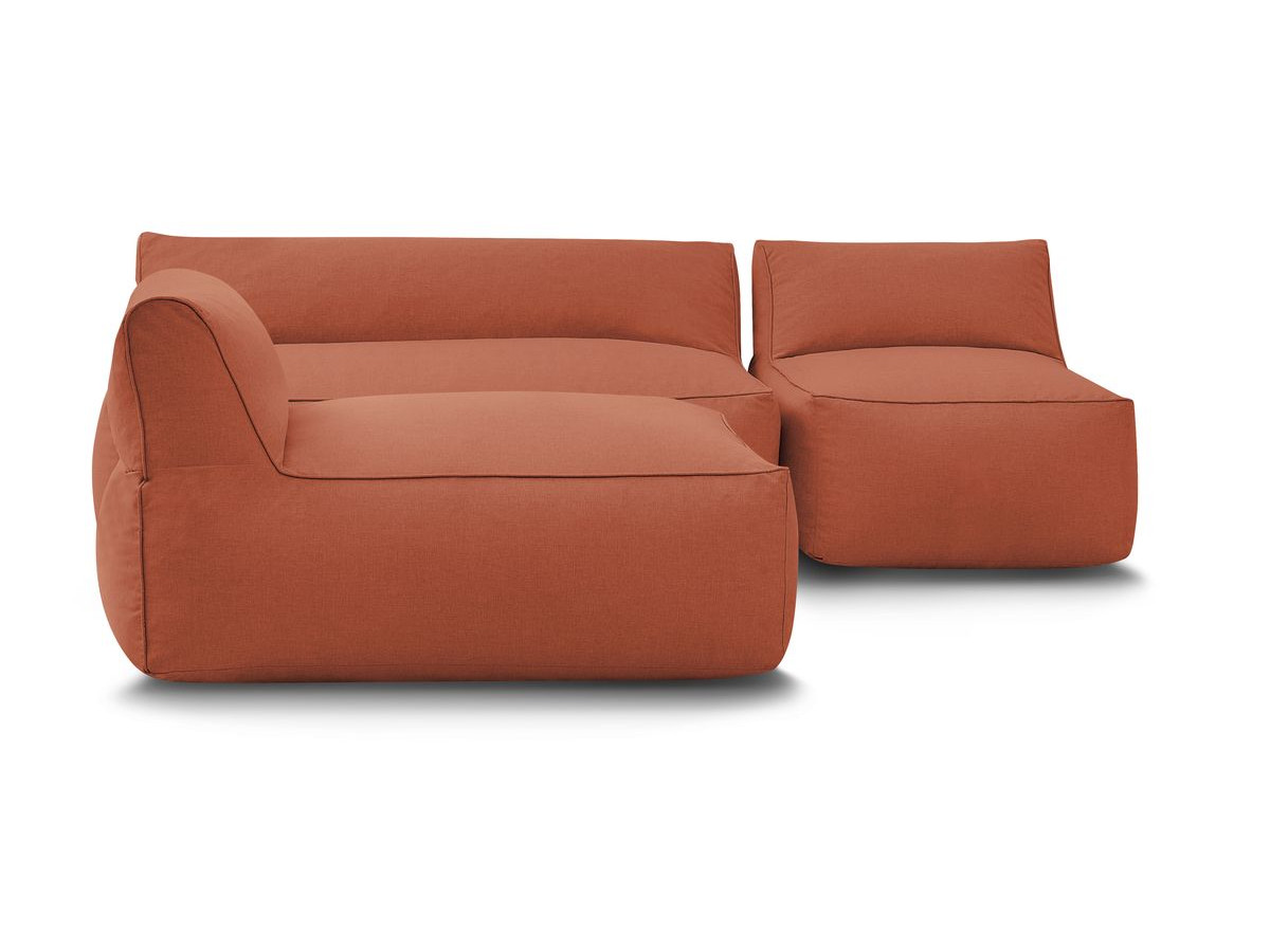 Bobochic Riviera Pouf 320 × 135 cm Stoff Orange