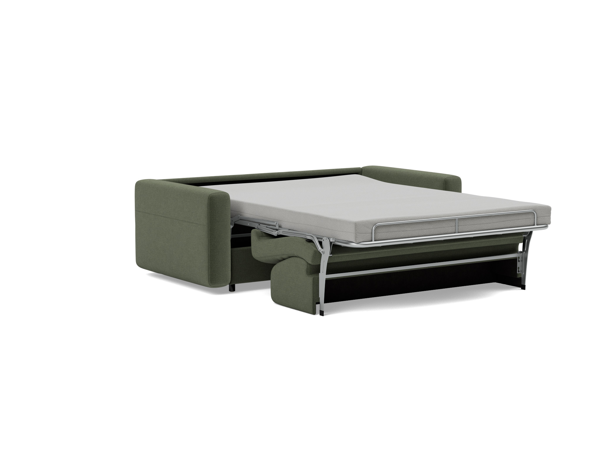 Schlafsofa Killian mit Taschenfederkernmatratze 140 Chenille Esina 413-Olive-Green