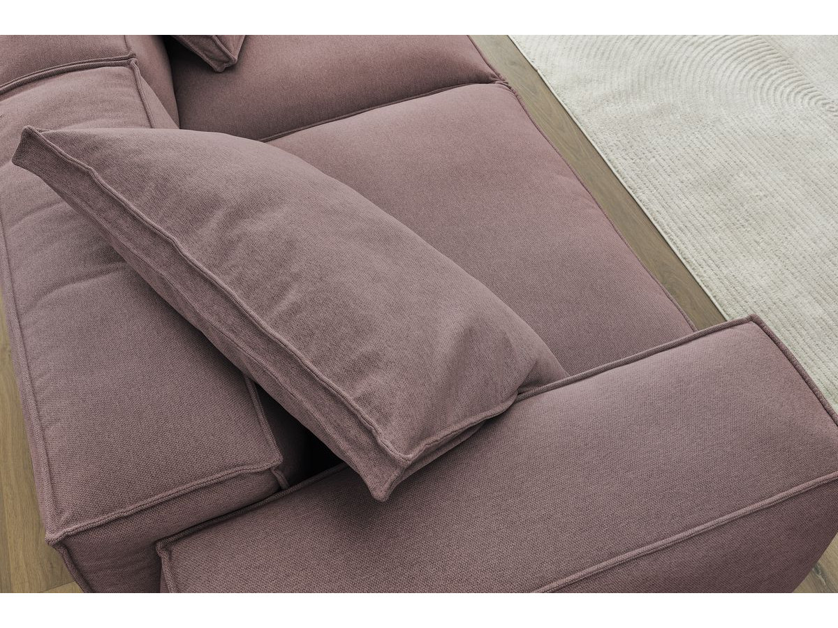 Bobochic Boheme Sofa 3-Sitzer Melange-Stoff Rosa