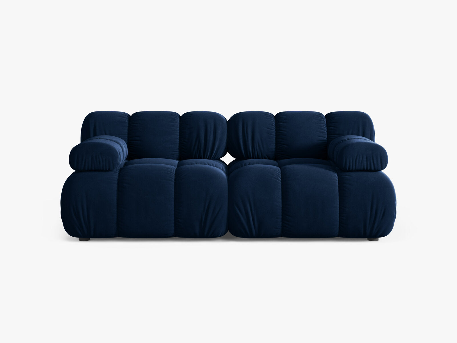 Micadoni Modulares Sofa Bellis 2-Sitzer Samt Bluvel Königsblau
