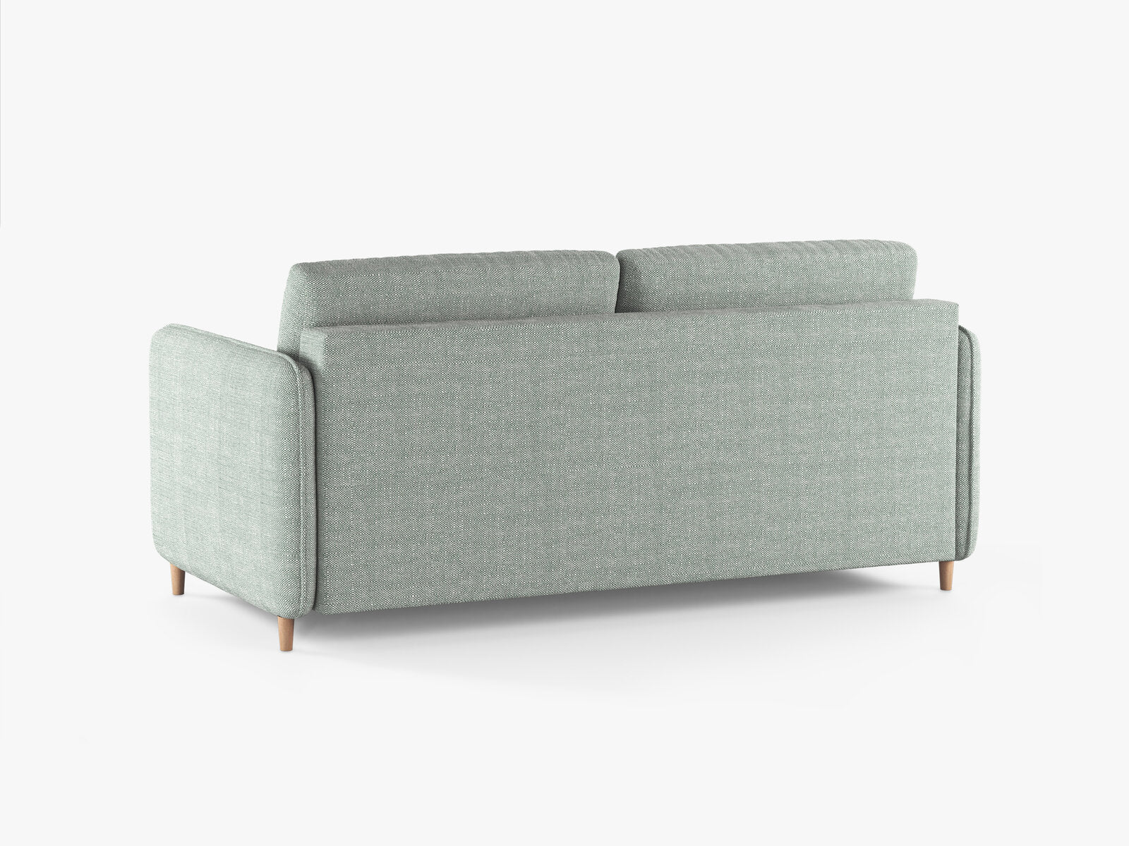 Micadoni Sofa mit Schlaffunktion Simo 3-Sitzer Strukturierter Stoff Babel Minze