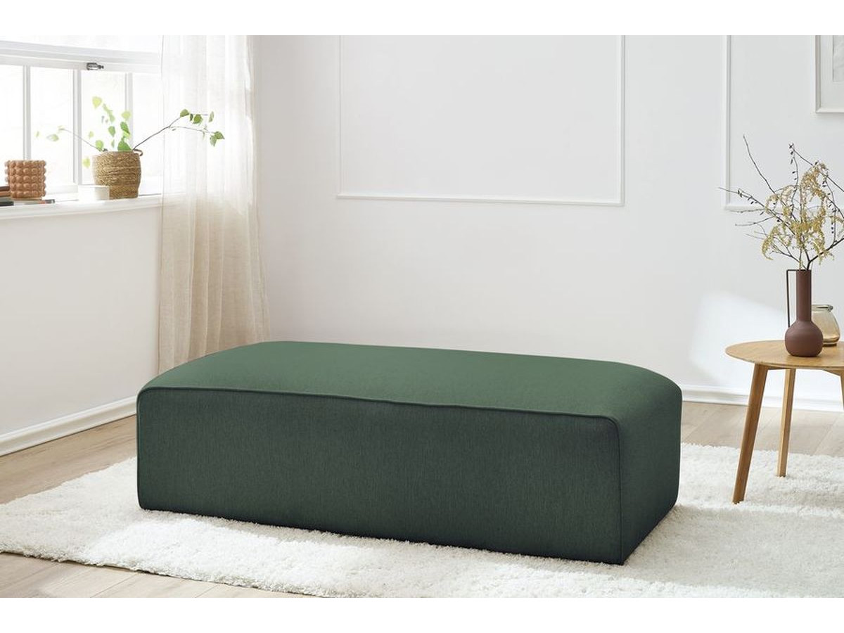 Bobochic Megeve Pouf Melange-Stoff Grün
